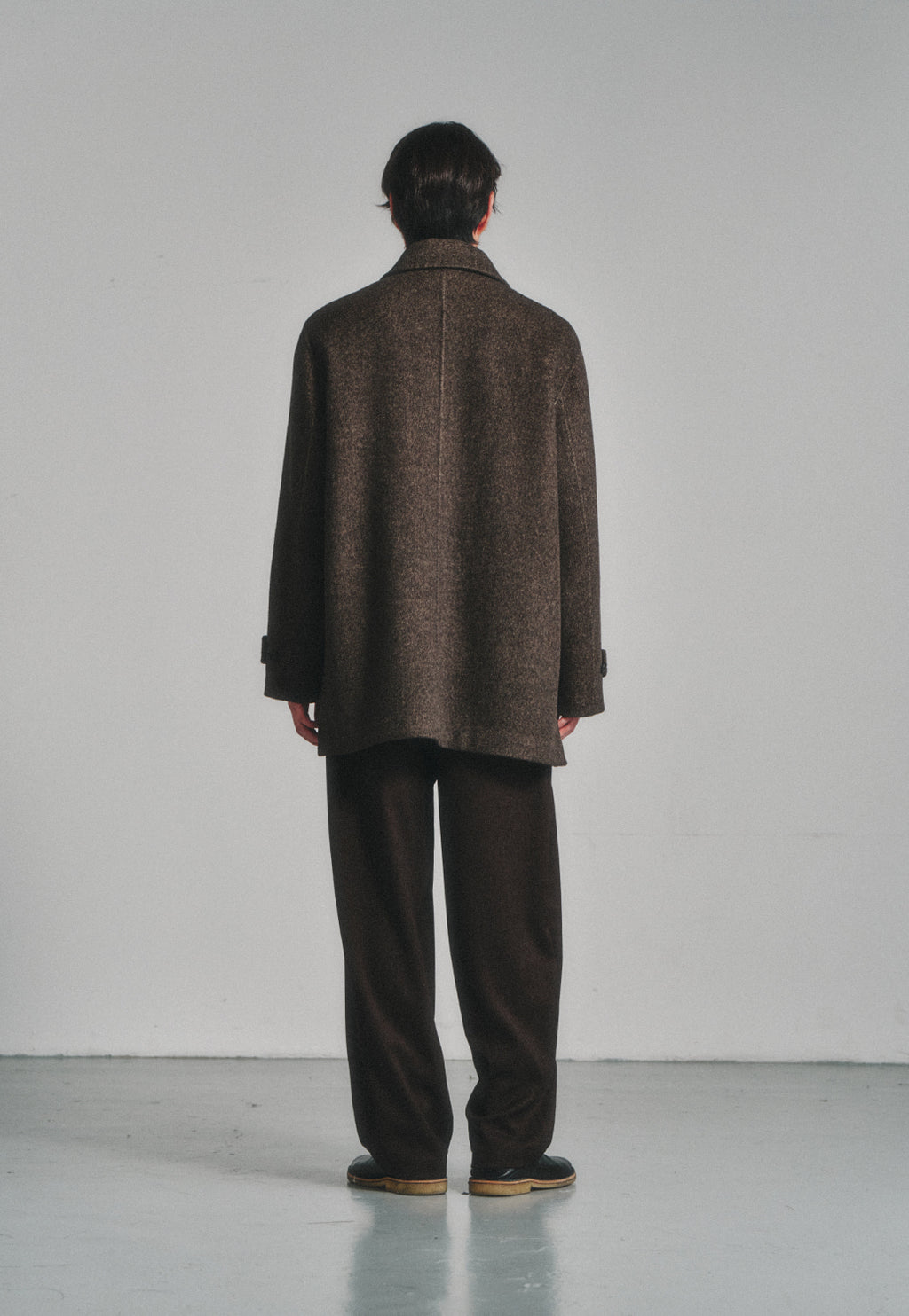 Art if acts - Handmade Car Coat (Melange Brown) product image 3 | TRAB K-Fashion Australia