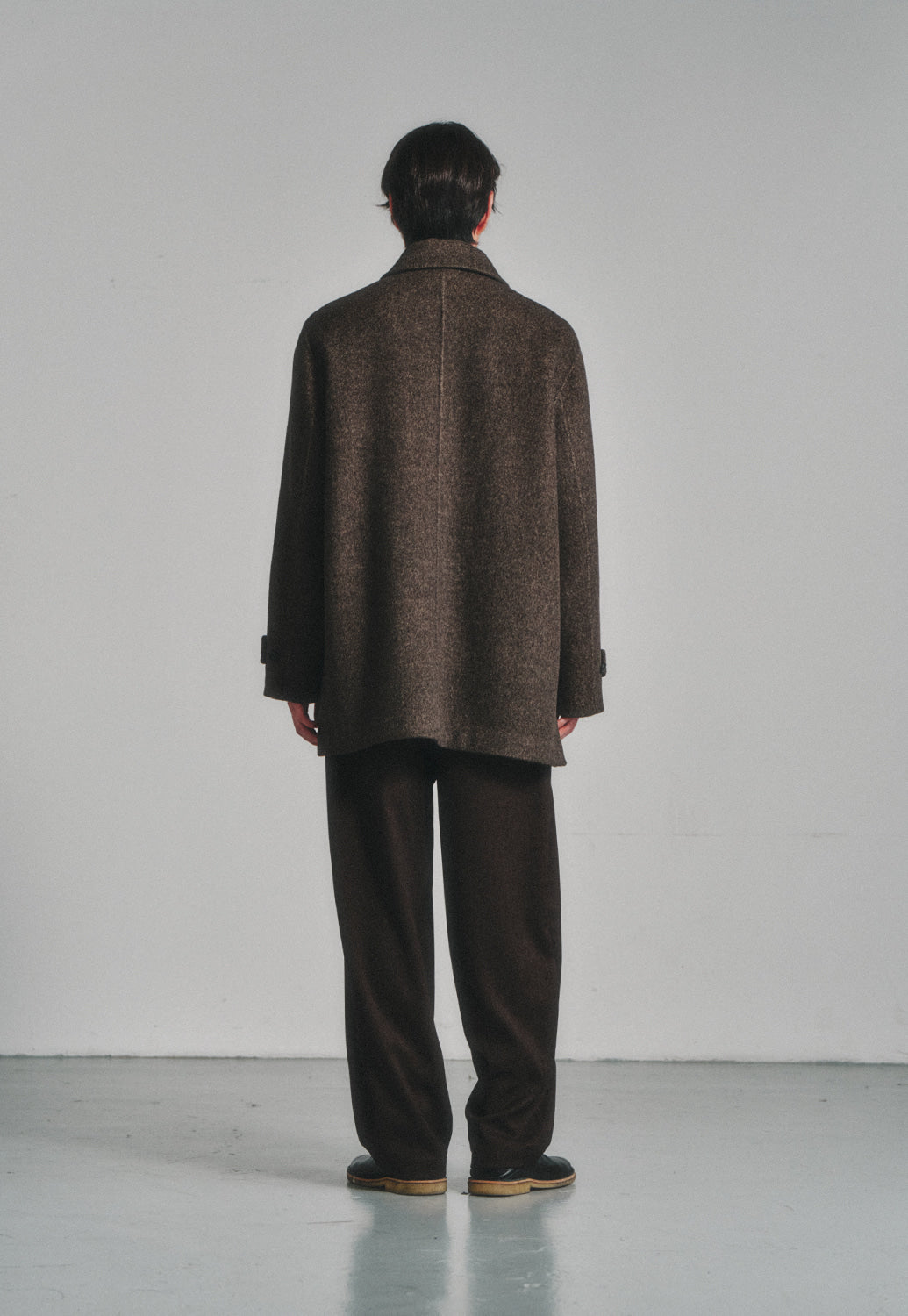 Art if acts - Handmade Car Coat (Melange Brown) product image 3 | TRAB K-Fashion Australia