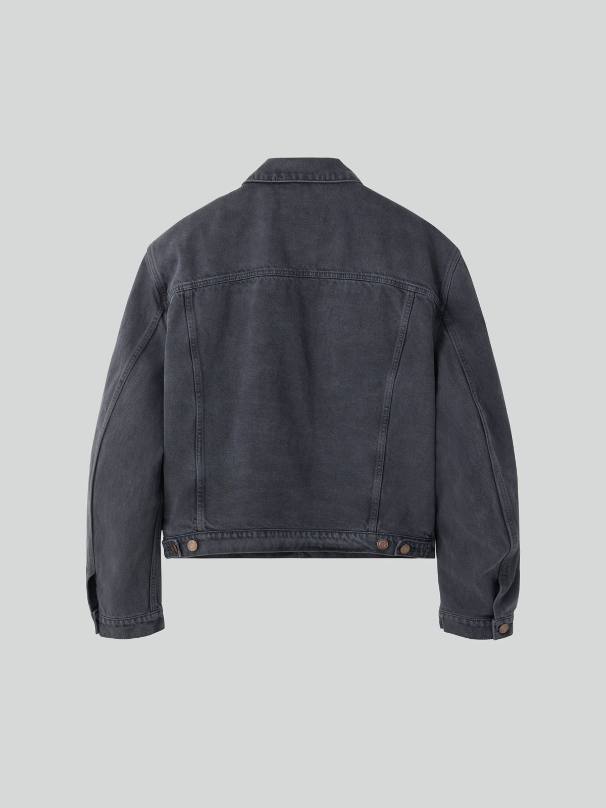 Recto - Signature Denim Trucker Jacket (Dark Grey) product image 5 | TRAB K-Fashion Australia