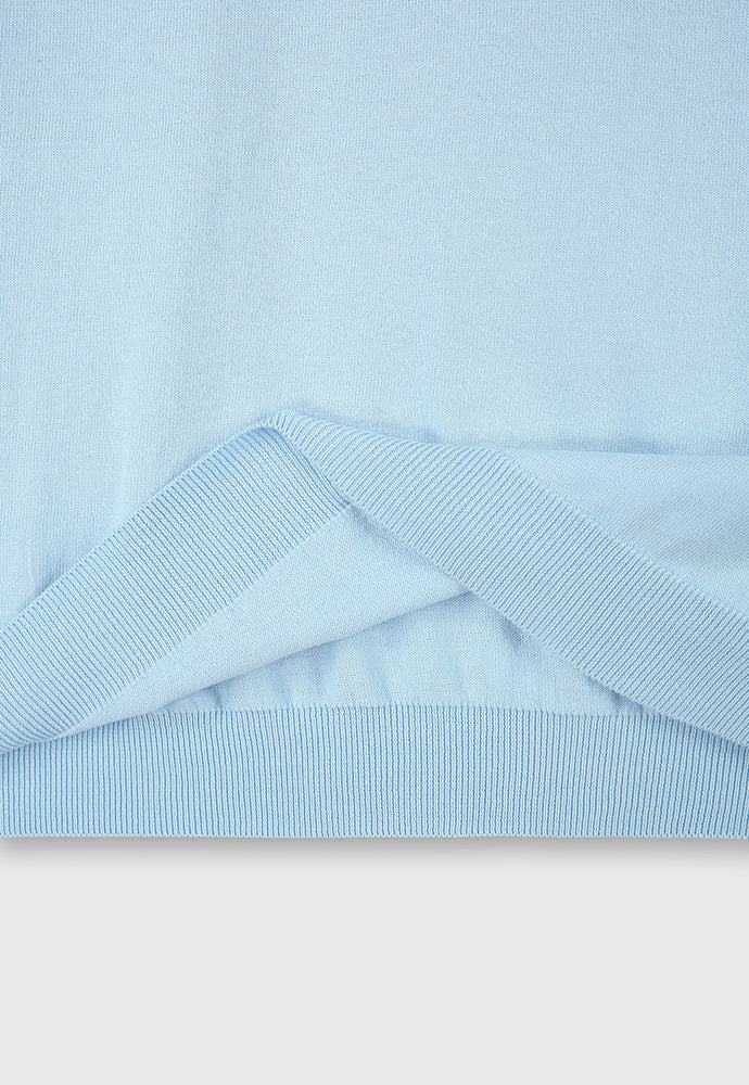 Tonywack - High Gauge Silk Cotton Polo Knit (Baby Blue) product image 10 | TRAB K-Fashion Australia