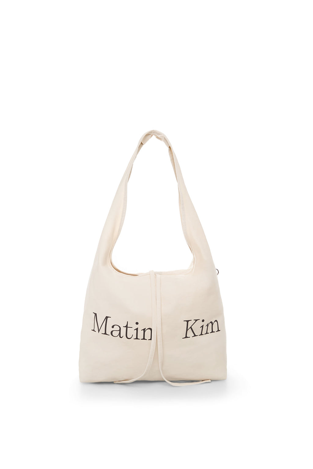 Matin Kim - [Pre-Order – Ships July 29] Logo Point Round Ecobag (Ivory) product image 1 | TRAB K-Fashion Australia