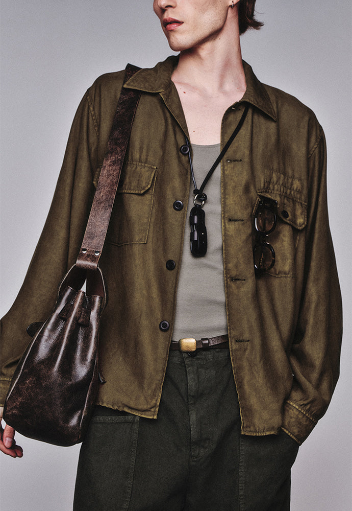 Art if acts - Leather Lip Balm Chain (Black) product image 3 | TRAB K-Fashion Australia