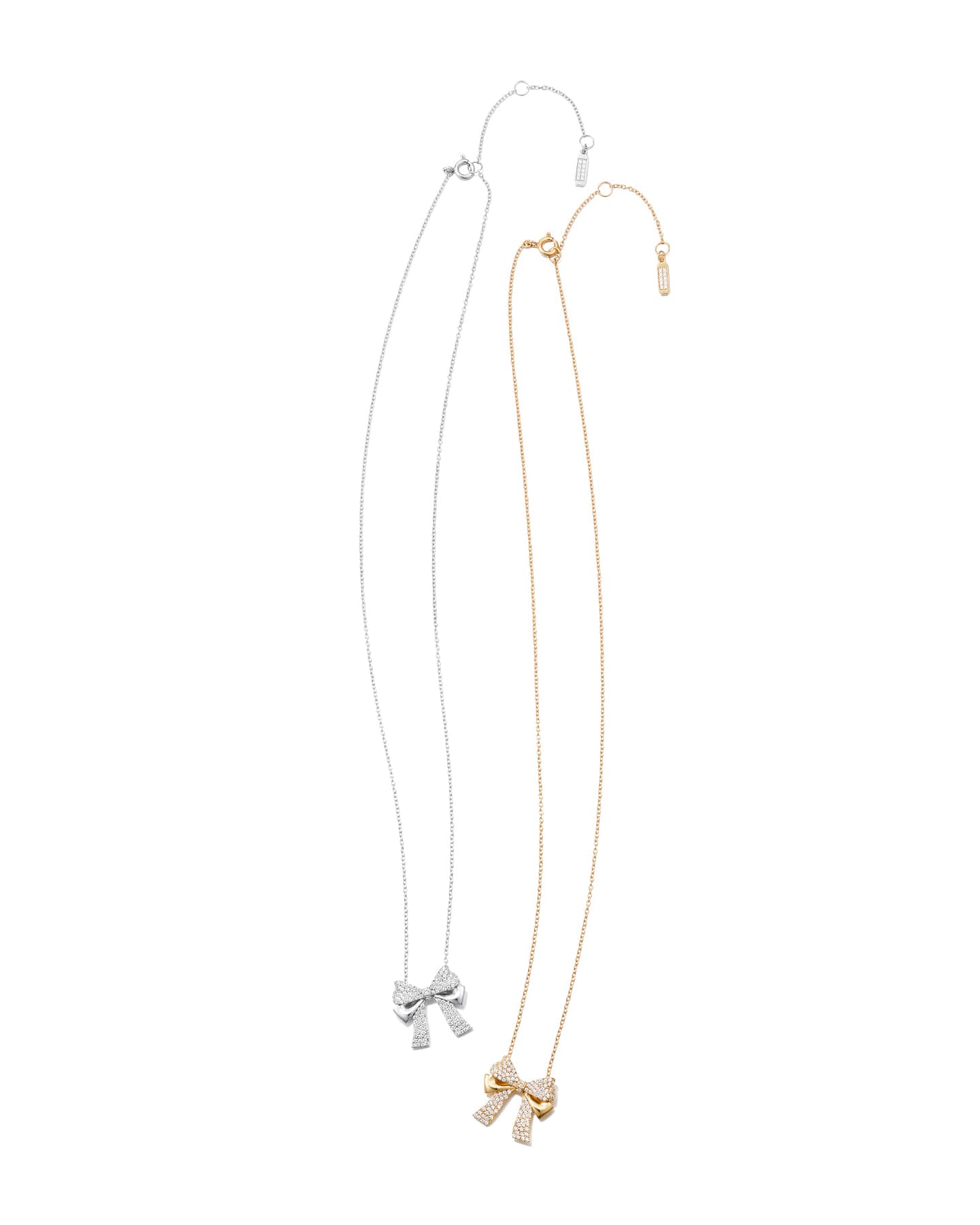 Numbering - Pave Double Ribbon Pendant Necklace #3706 product image 5 | TRAB K-Fashion Australia