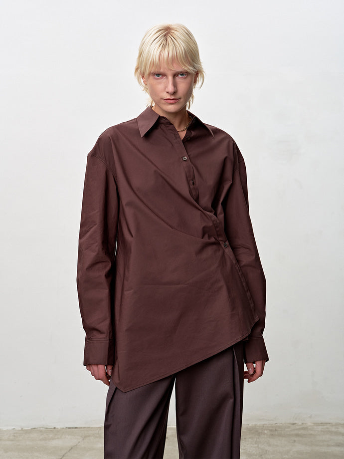 Tonywack - Cotton Twisted Shirt (Brown) product image 5 | TRAB K-Fashion Australia