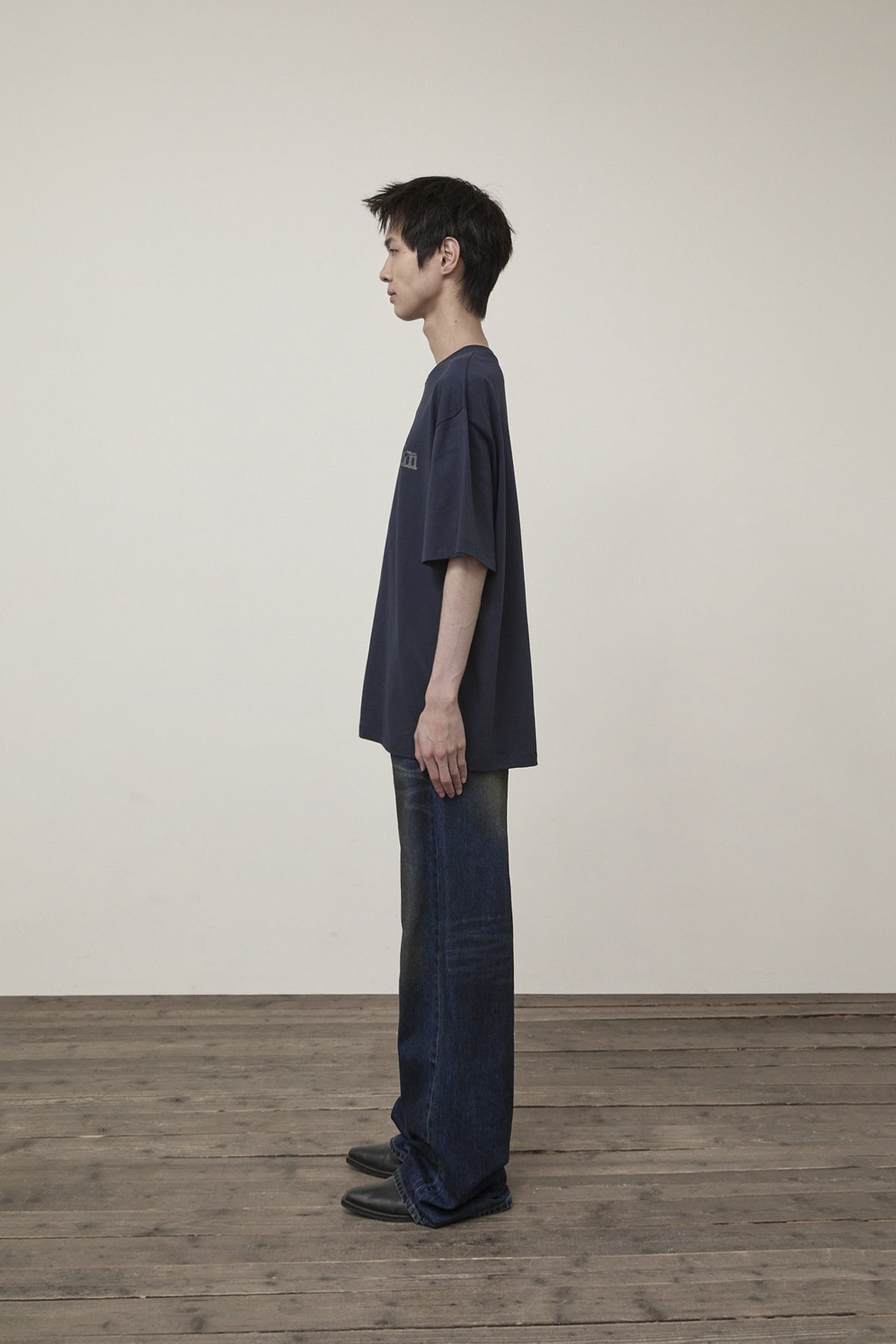 Matin Kim - Dirty Washed Denim Pants (Blue) product image 6 | TRAB K-Fashion Australia