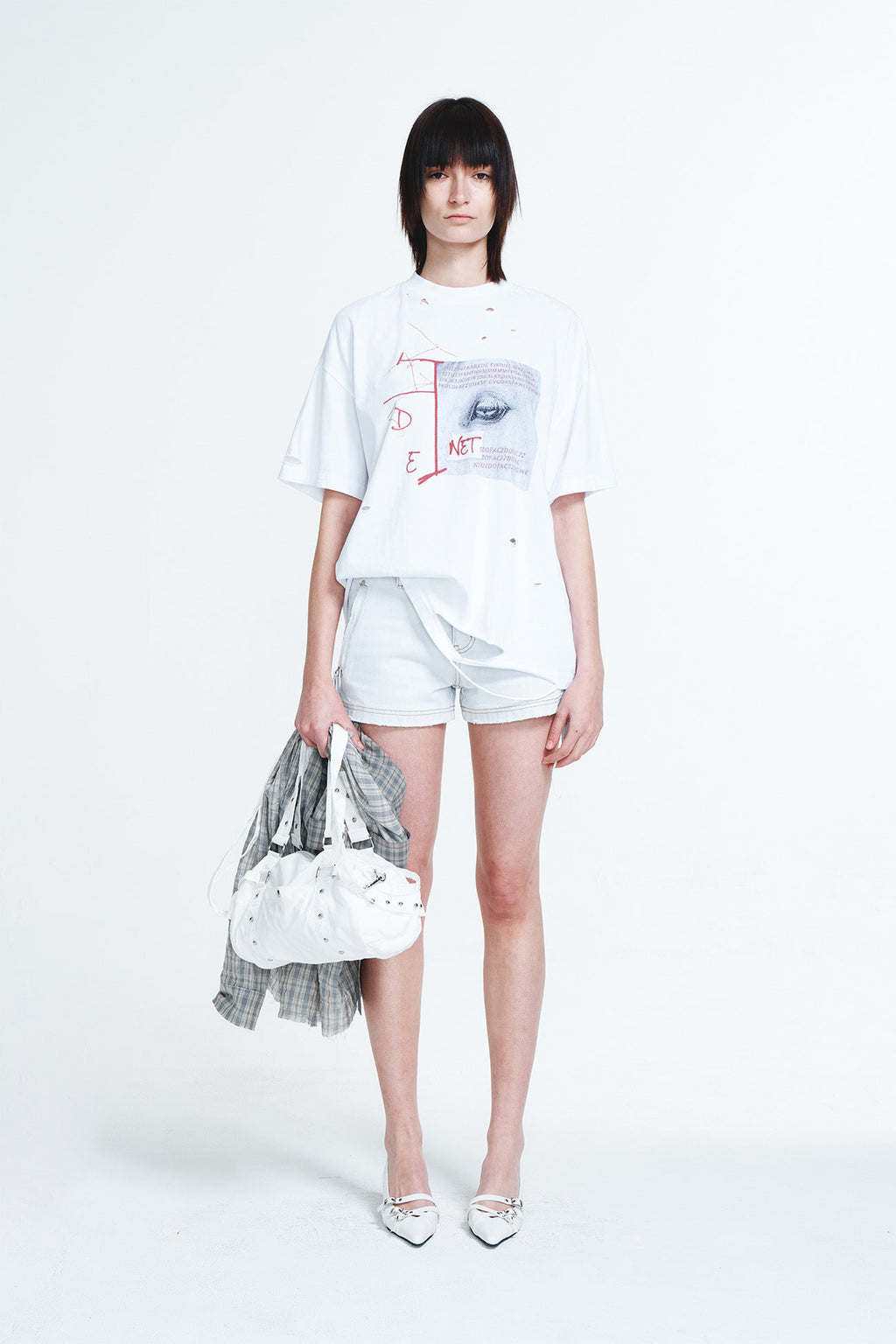 Deinet - Denim Shorts (Ice Blue) product image 1 | TRAB K-Fashion Australia