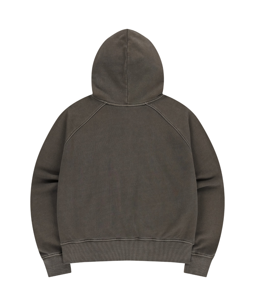 Coyseio - Vintage Tape Hood Zip-Up (Ash Brown) product image 13 | TRAB K-Fashion Australia