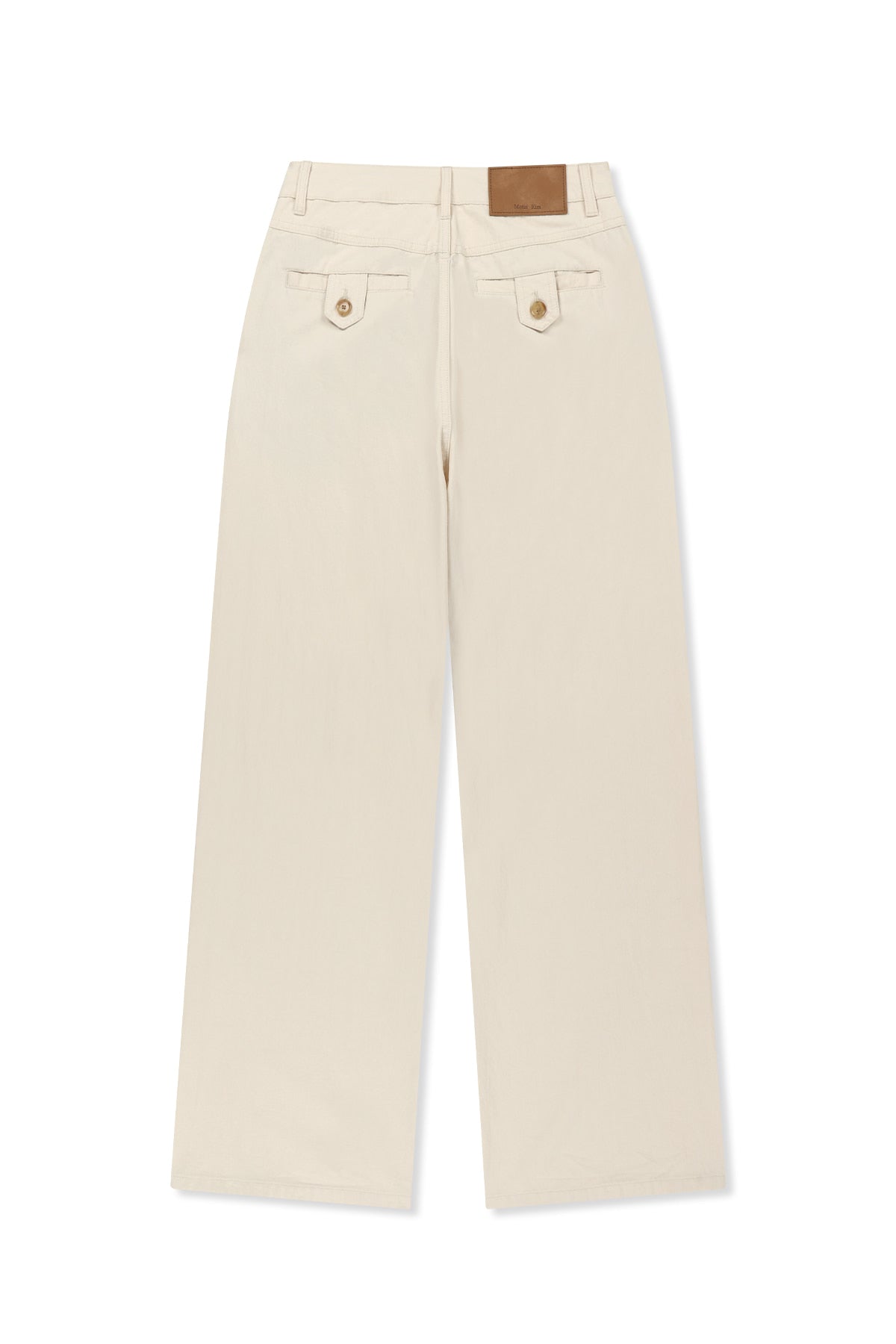 Matin Kim - Stud Point Color Denim Pants (Cream) product image 2 | TRAB K-Fashion Australia