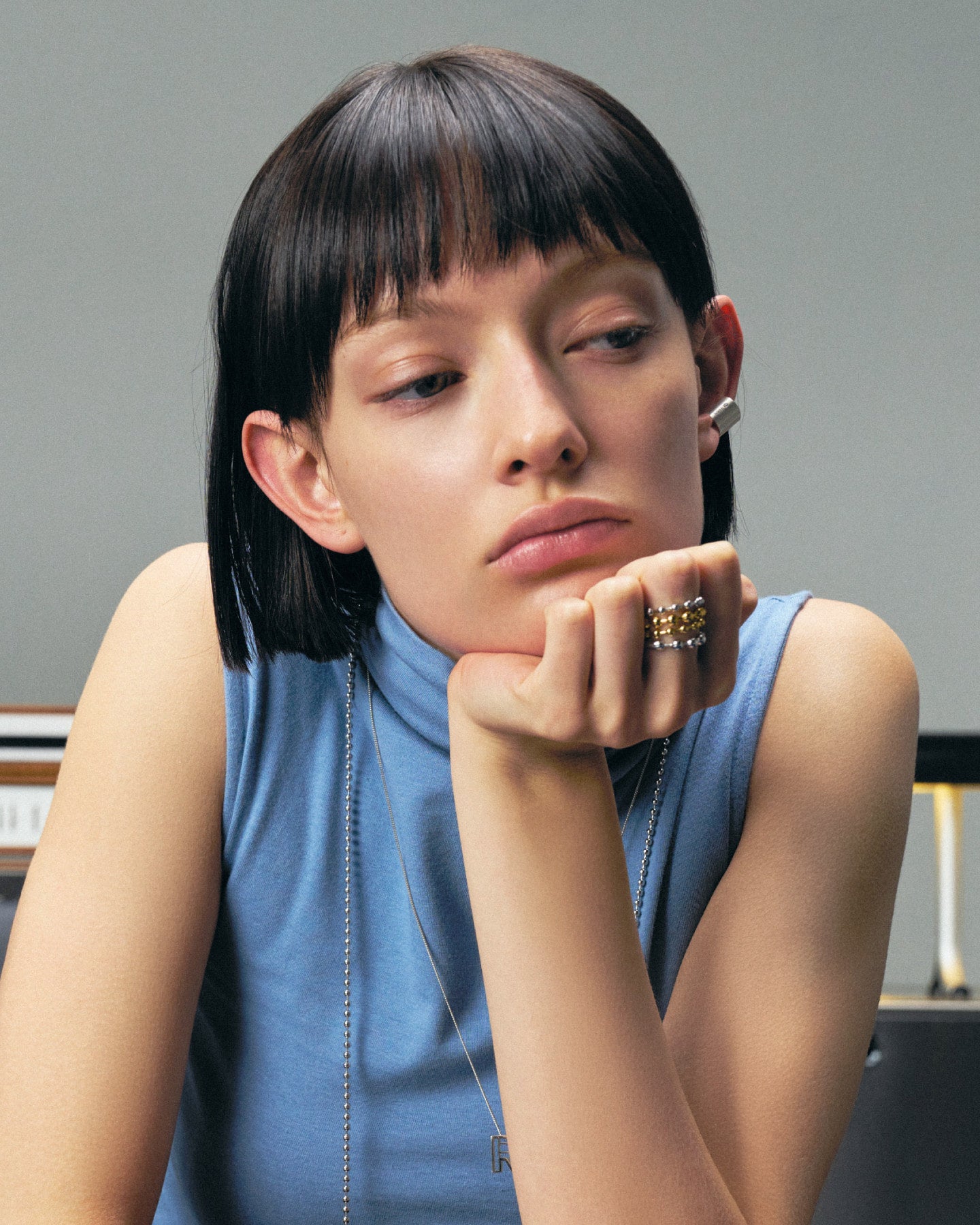 Numbering - Ball Chain Ring (S,M) #7501 product image 3 | TRAB K-Fashion Australia