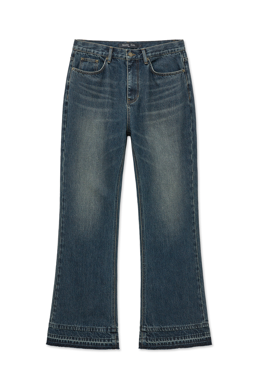 Matin Kim - Washed Flare Denim Pants (Blue) product image 1 | TRAB K-Fashion Australia