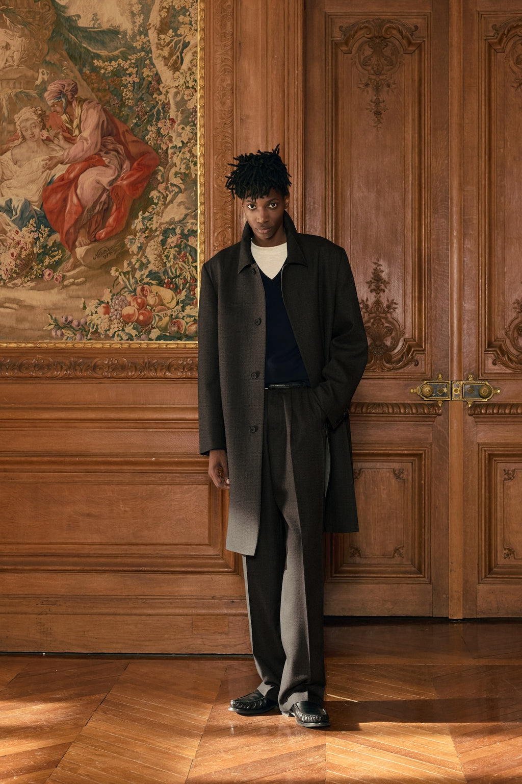 STU - Crease Mac Coat (Brown) product image 3 | TRAB K-Fashion Australia