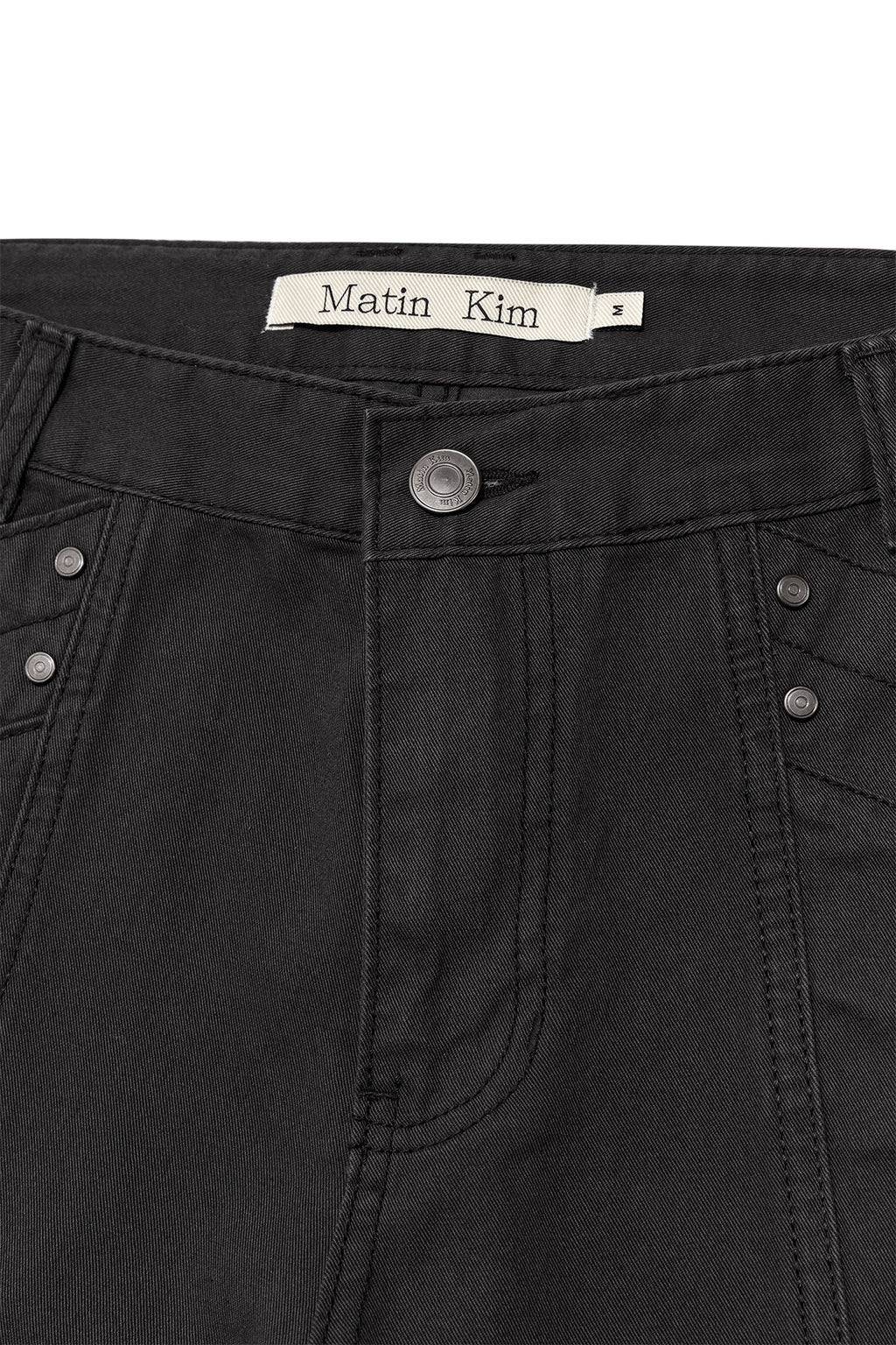 Matin Kim - Semi Slimfit Bermuda Pants (Charcoal) product image 3 | TRAB K-Fashion Australia