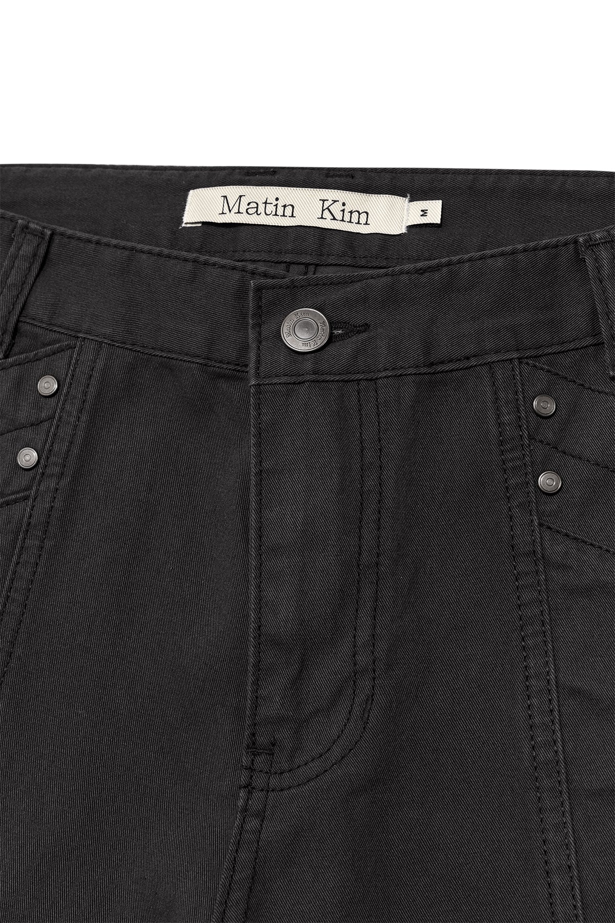 Matin Kim - Semi Slimfit Bermuda Pants (Charcoal) product image 3 | TRAB K-Fashion Australia
