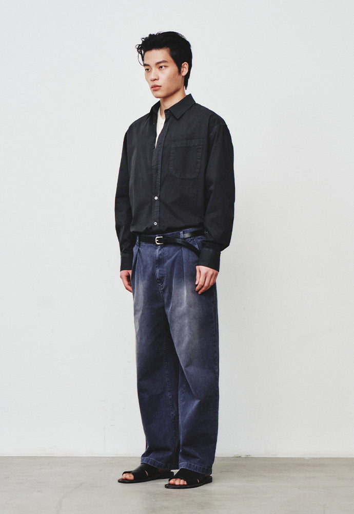 Art if acts - Padre Garment-dyed Shirt (Charcoal) product image 2 | TRAB K-Fashion Australia