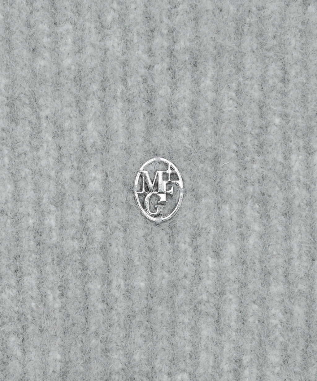 Marithe & Francois Girbaud - Circle Logo Knit Ear Flap (Gray) product image 3 | TRAB K-Fashion Australia