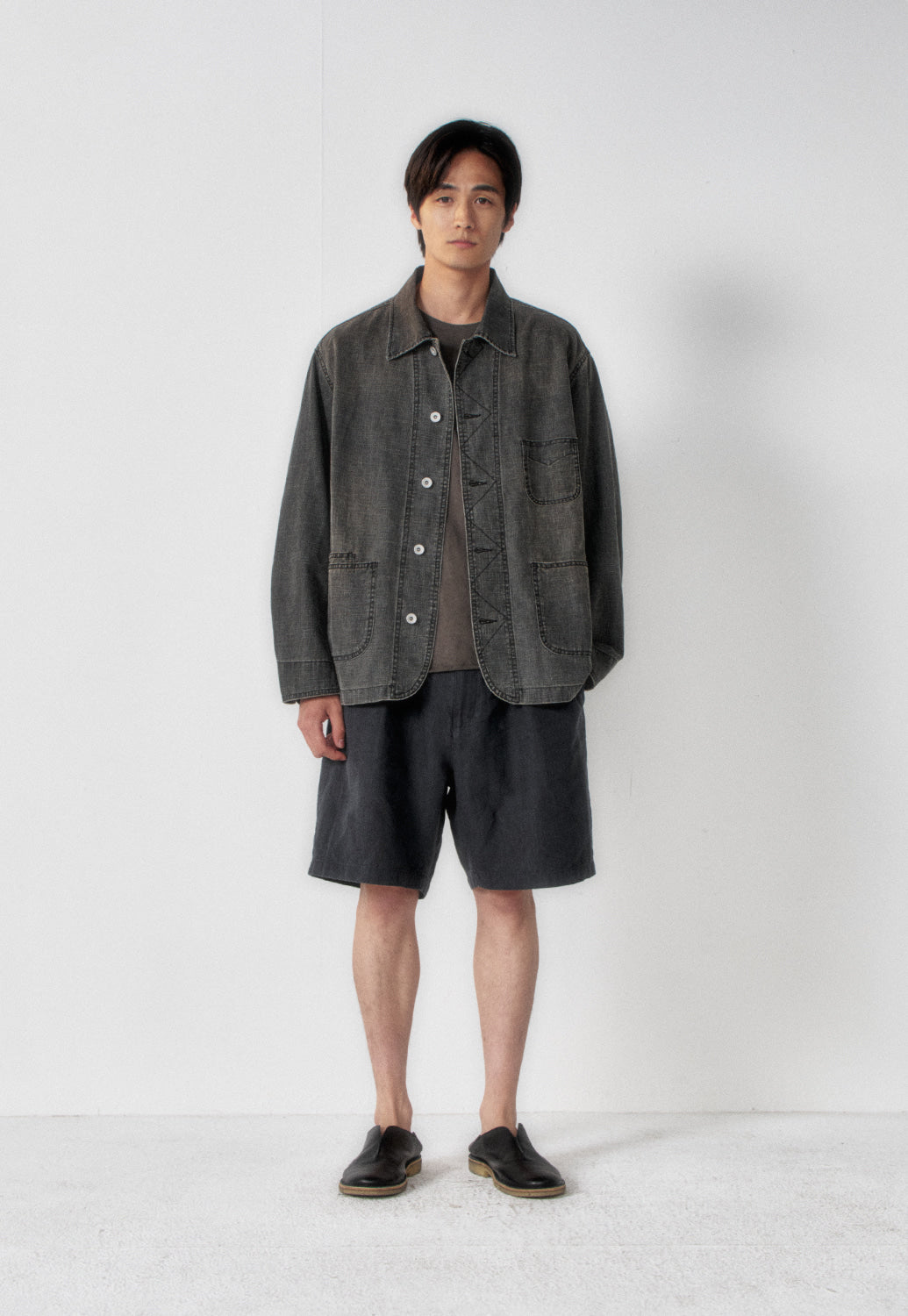 Art if acts - Linen Western Coverall Jacket (Black) product image 4 | TRAB K-Fashion Australia