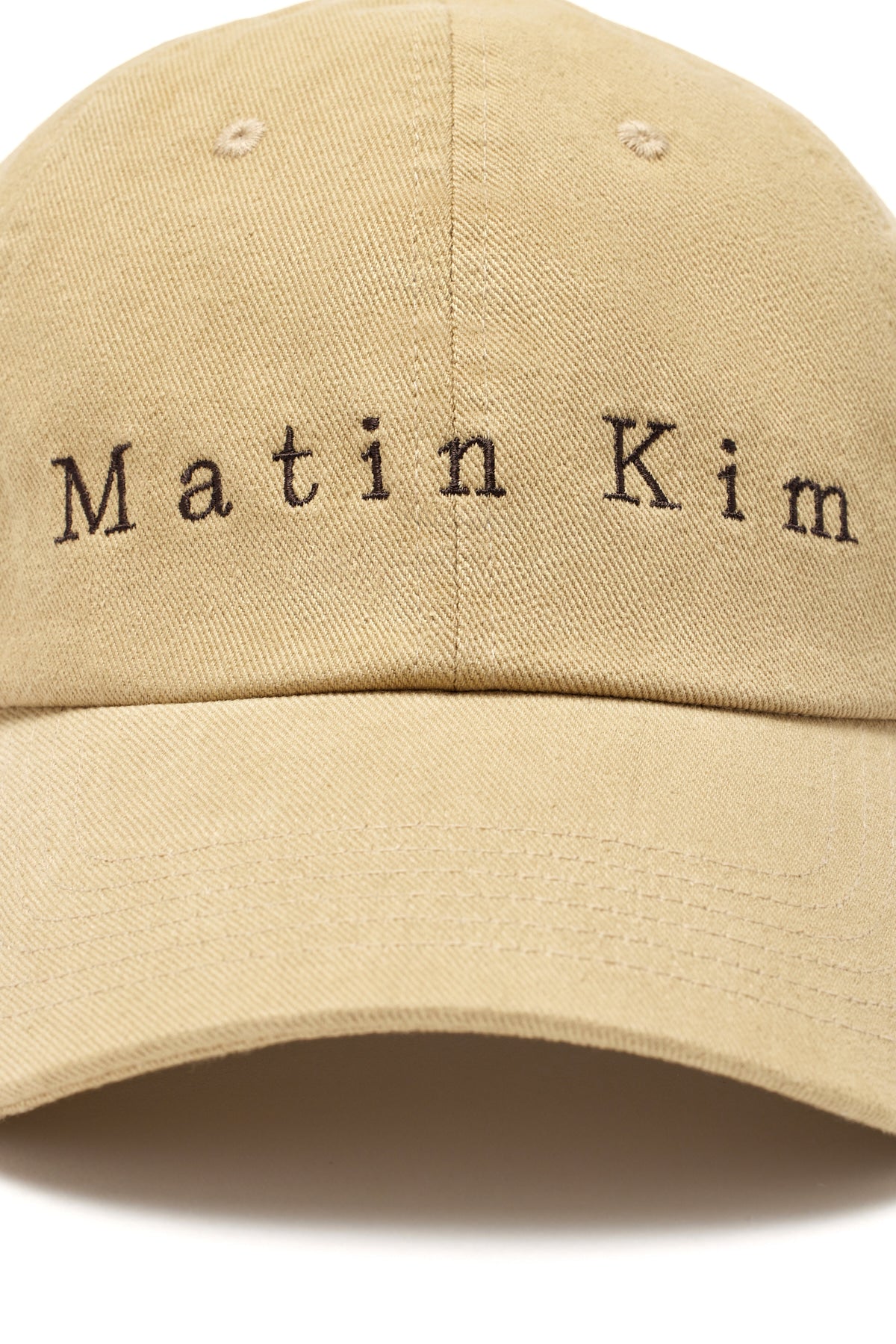 Matin Kim - Matin Cotton Washed Ball Cap (Beige) product image 4 | TRAB K-Fashion Australia
