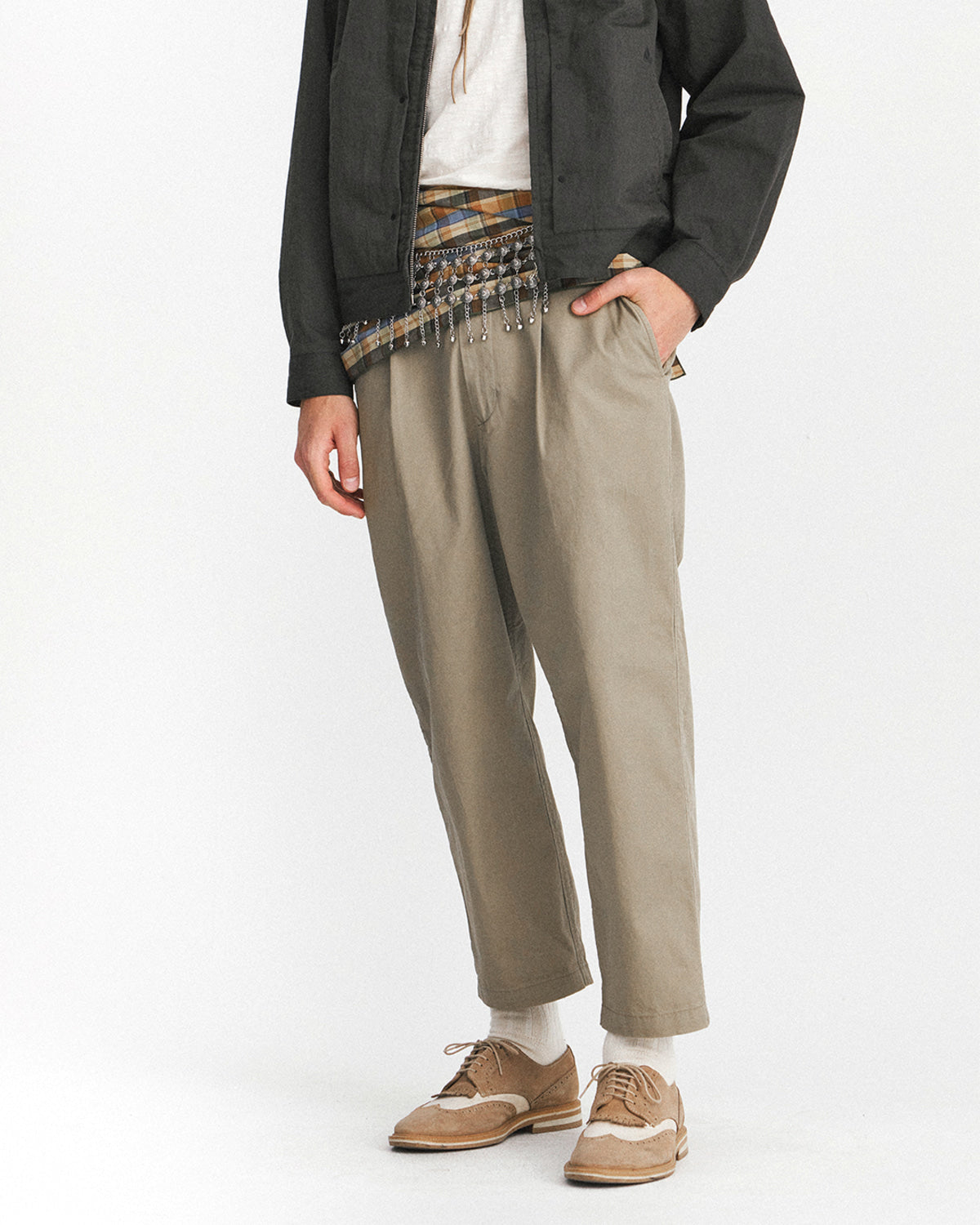 Eastlogue - Single Belted Comfy Pants (Sand) product image 2 | TRAB K-Fashion Australia