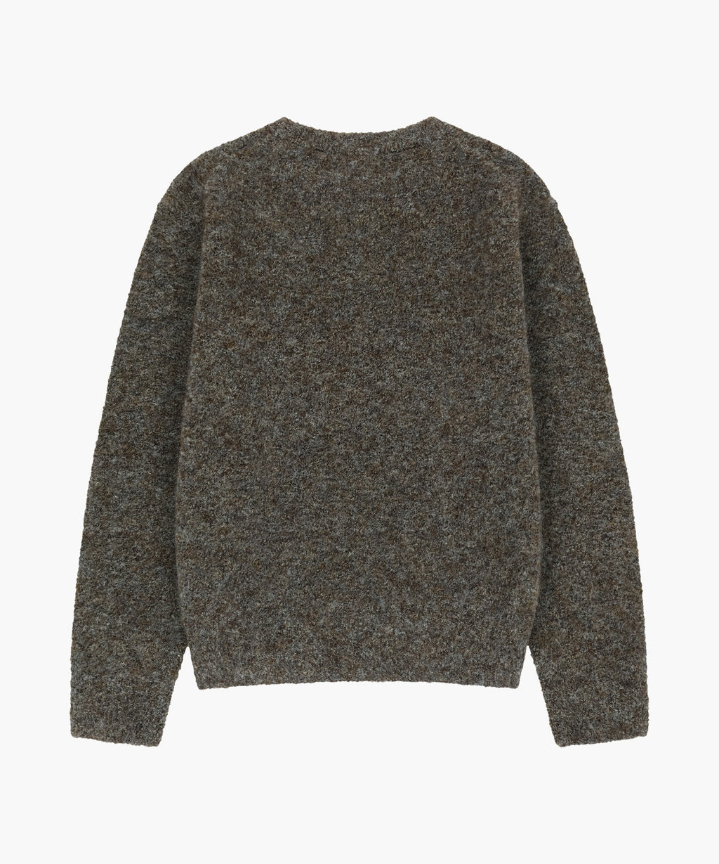 Marithe & Francois Girbaud - Small Classic Logo Boucle Knit Pullover (Dark Brown) product image 5 | TRAB K-Fashion Australia