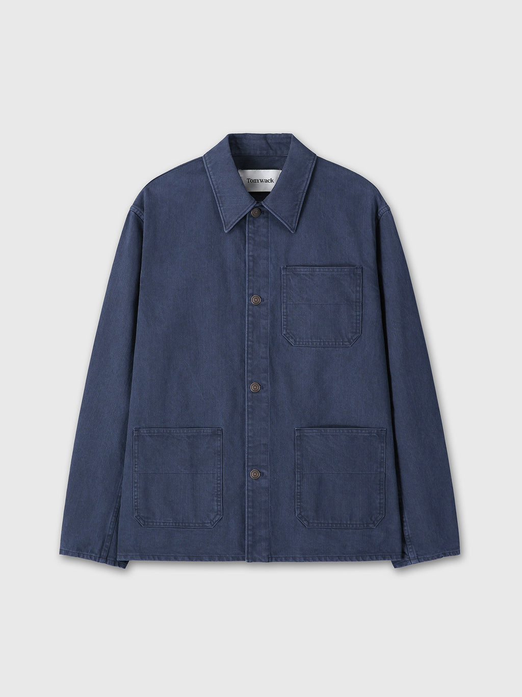 Tonywack - Garment Washed Cotton Twill Utility Jacket (Purple Blue) product image 8 | TRAB K-Fashion Australia