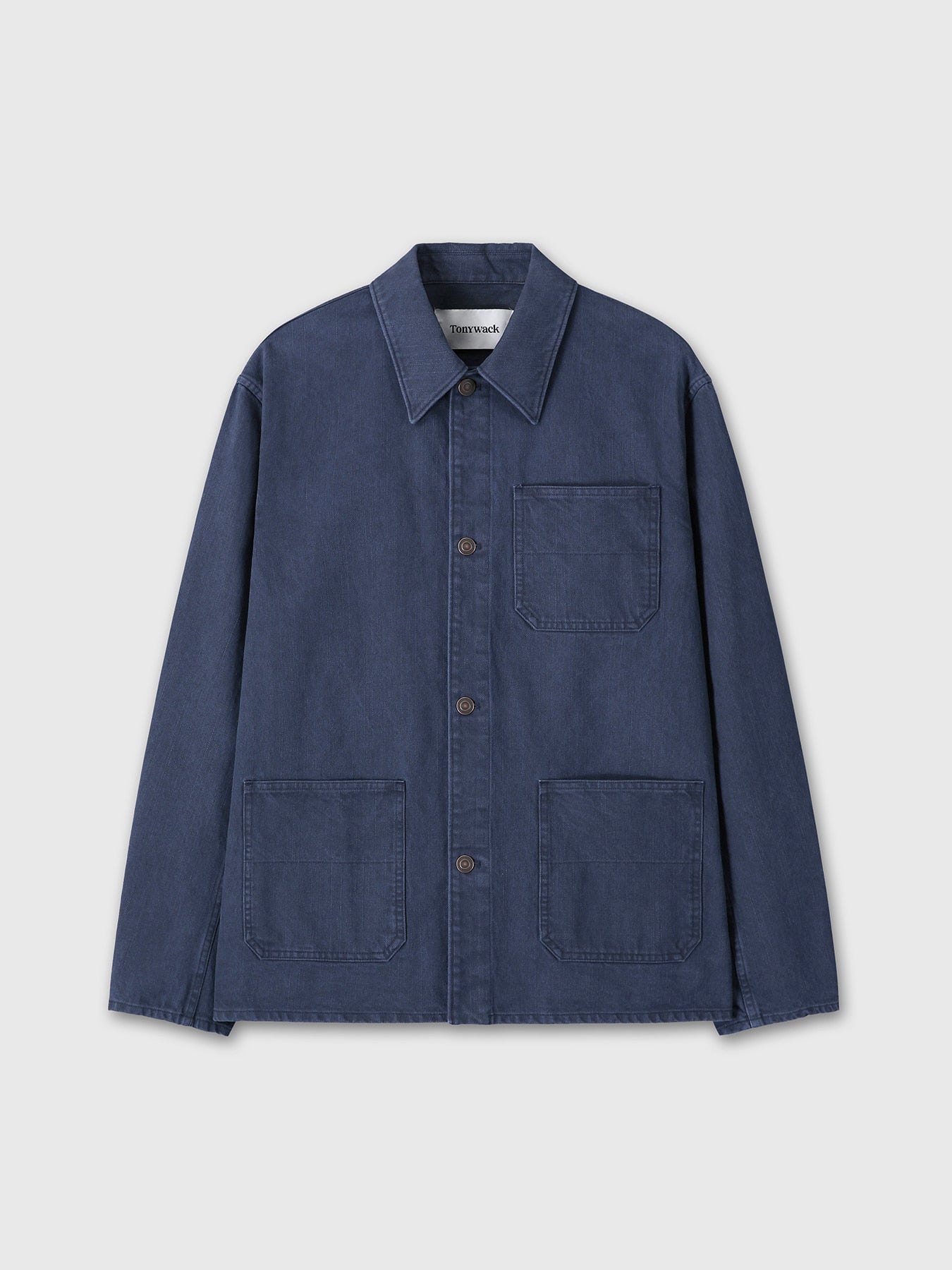 Tonywack - Garment Washed Cotton Twill Utility Jacket (Purple Blue) product image 8 | TRAB K-Fashion Australia