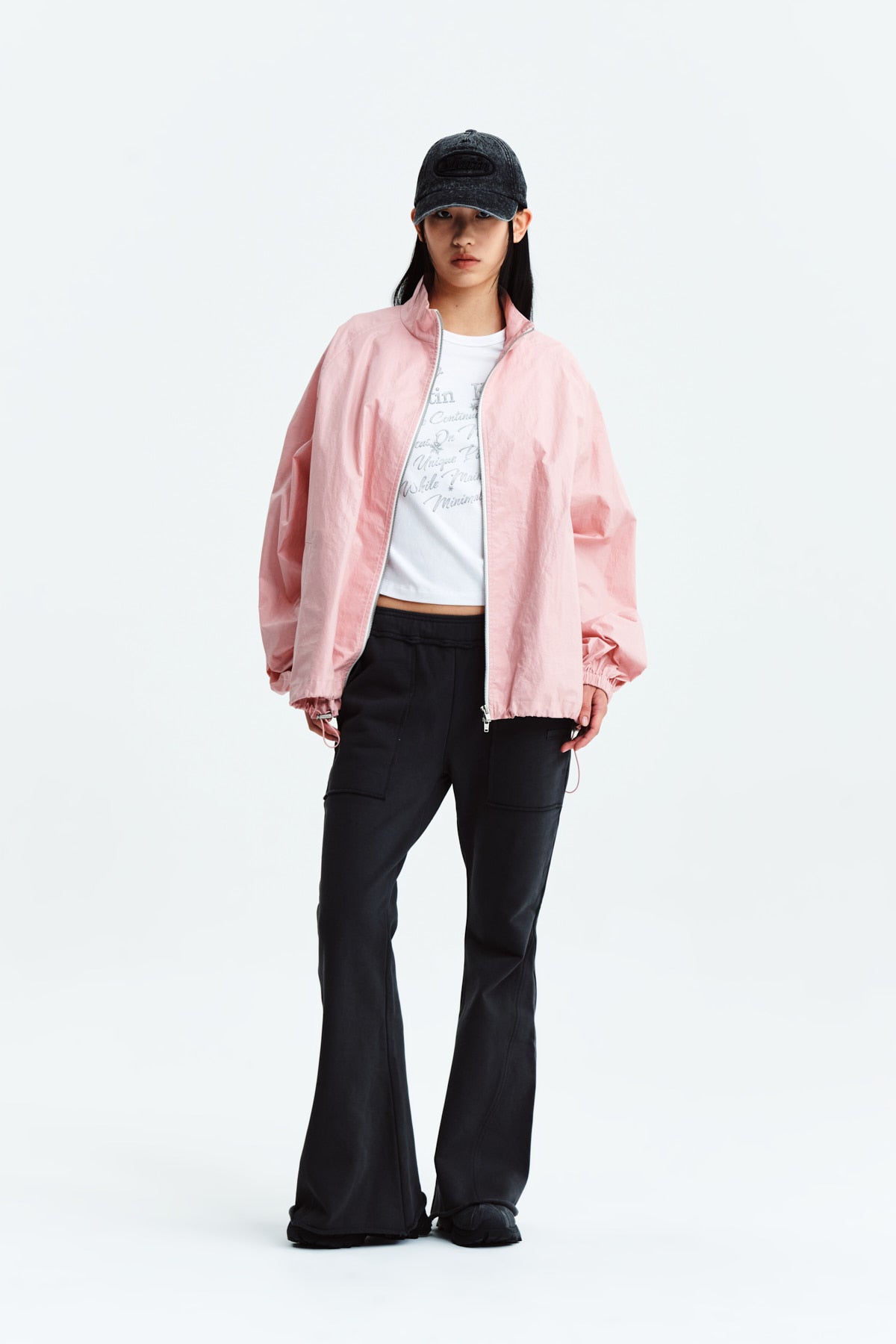 Matin Kim - Matin Kim Logo Coating Jumper (Pink) product image 9 | TRAB K-Fashion Australia