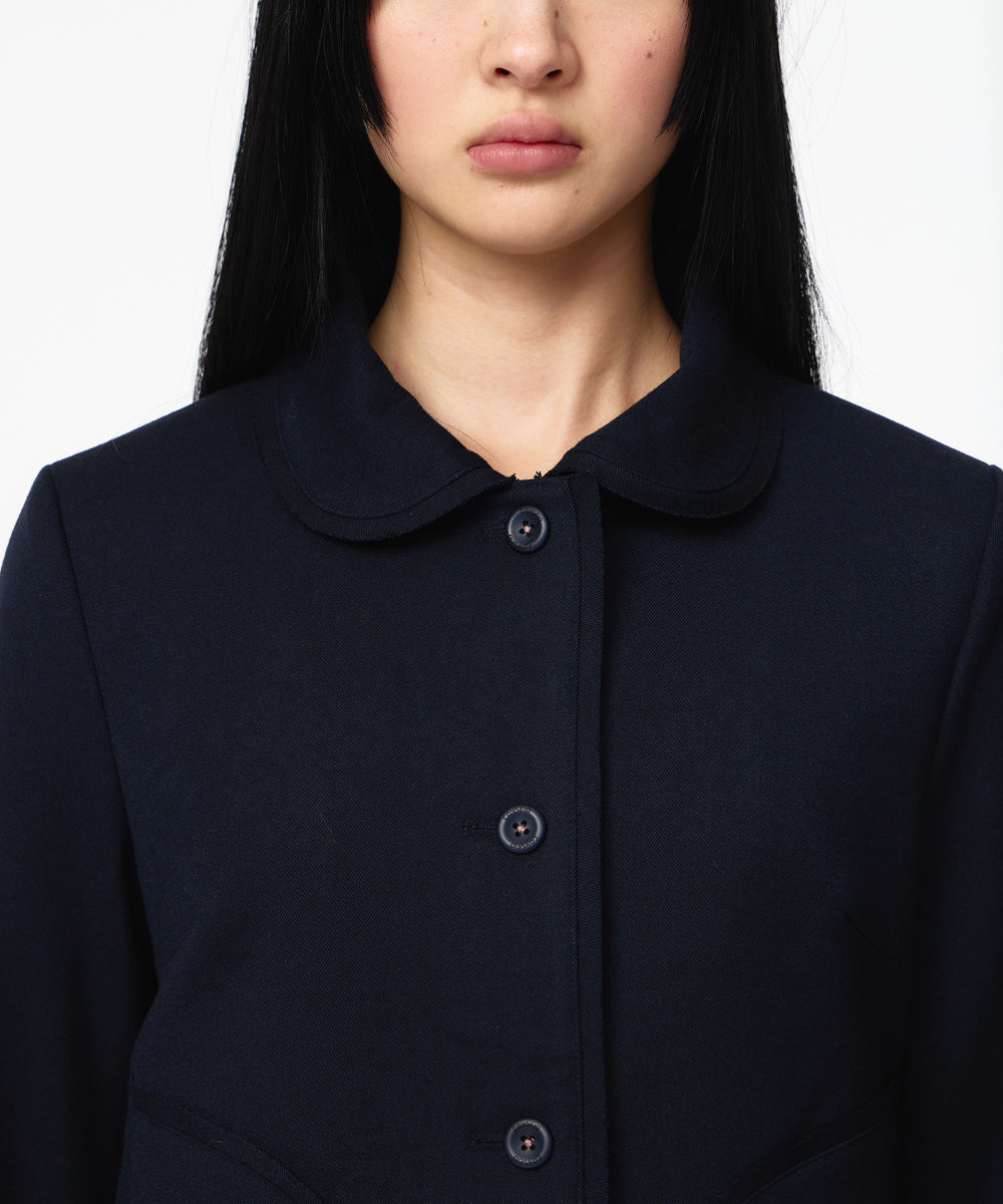 Coyseio - Rounded Raw Hem Jacket (Navy) product image 5 | TRAB K-Fashion Australia