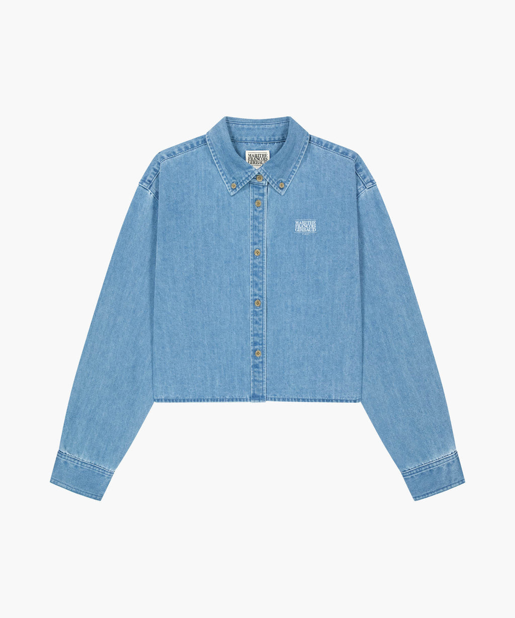 Marithe & Francois Girbaud - Crop Denim Shirt (Light Blue) product image 6 | TRAB K-Fashion Australia