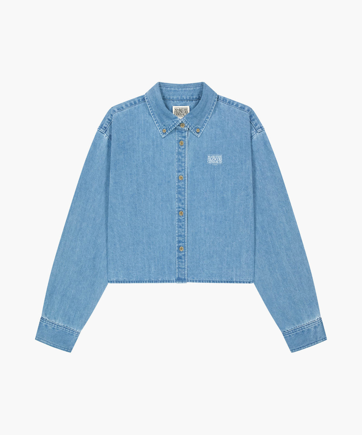 Marithe & Francois Girbaud - Crop Denim Shirt (Light Blue) product image 6 | TRAB K-Fashion Australia