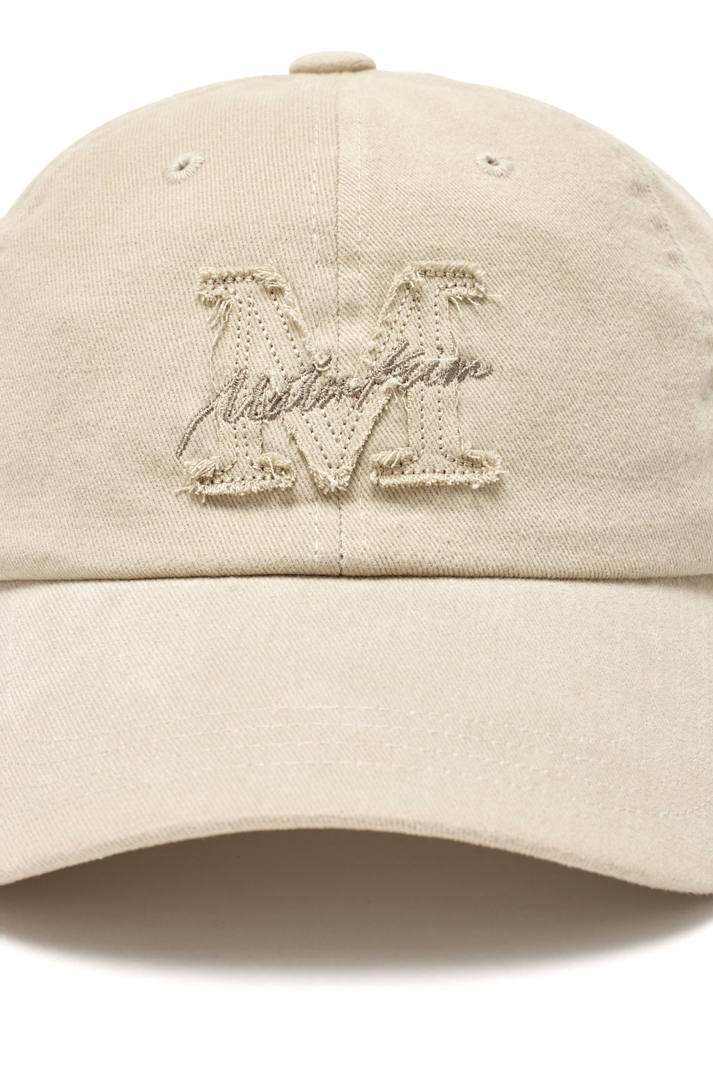 Matin Kim - Matin Cursive Ball Cap (Beige) product image 4 | TRAB K-Fashion Australia
