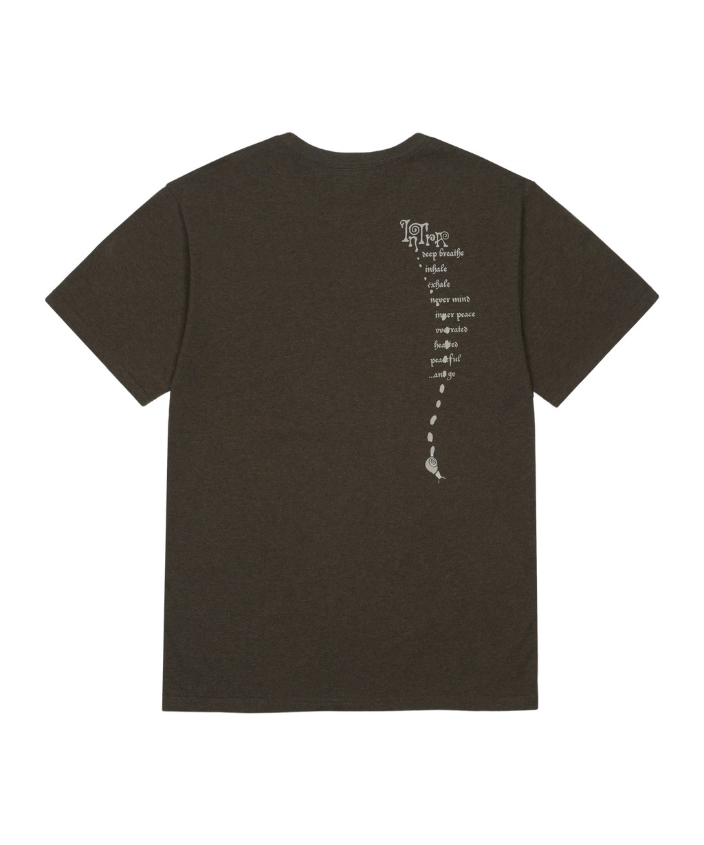 San San Gear - Snail T-Shirt (Melange Brown) product image 2 | TRAB K-Fashion Australia