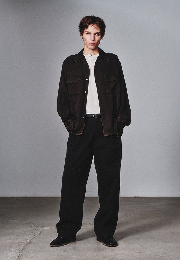 Art if acts - Tencel Two Pocket Shirt (Faded Black) product image 4 | TRAB K-Fashion Australia