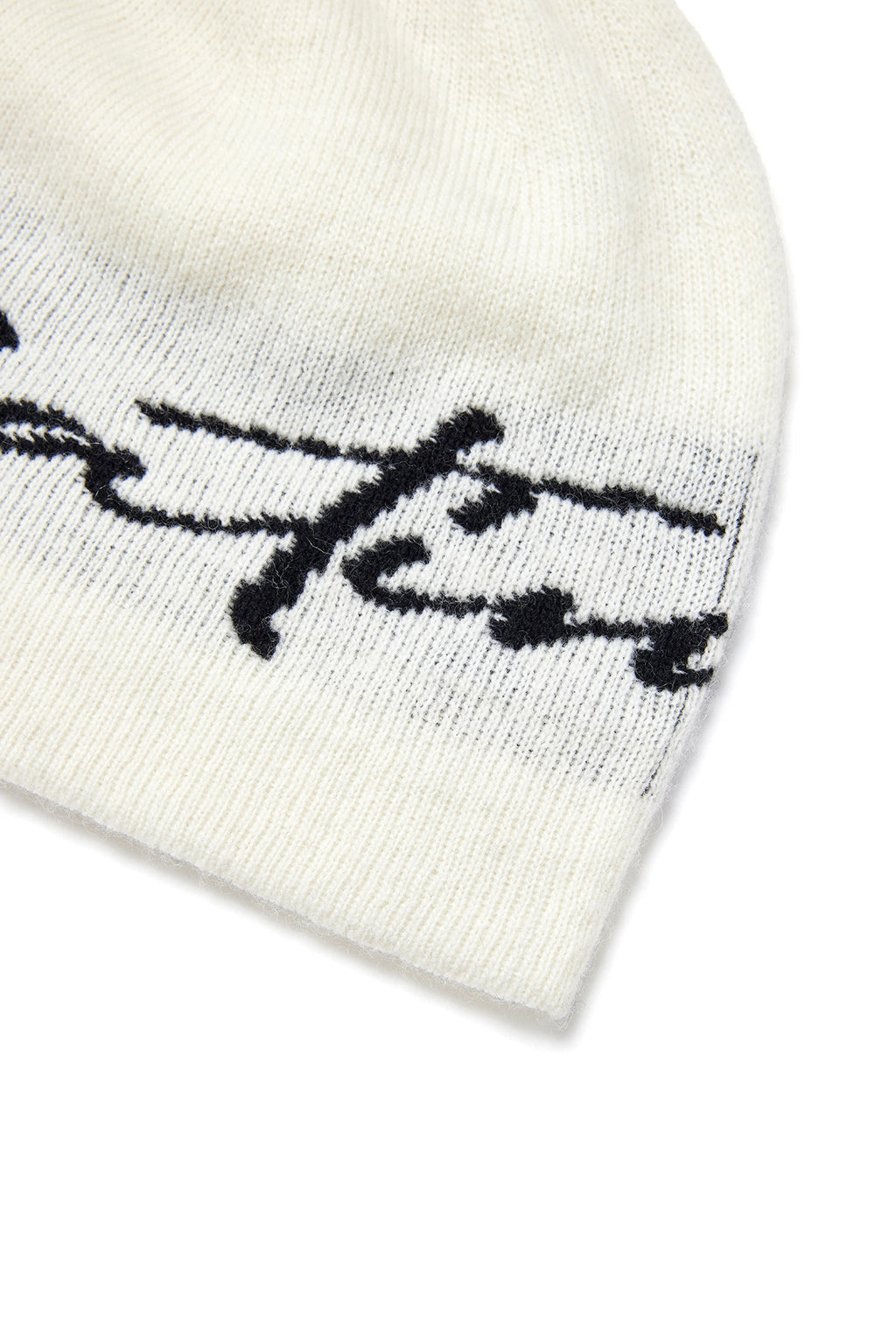 Matin Kim - Matin Logo Script Beanie (Ivory) product image 4 | TRAB K-Fashion Australia