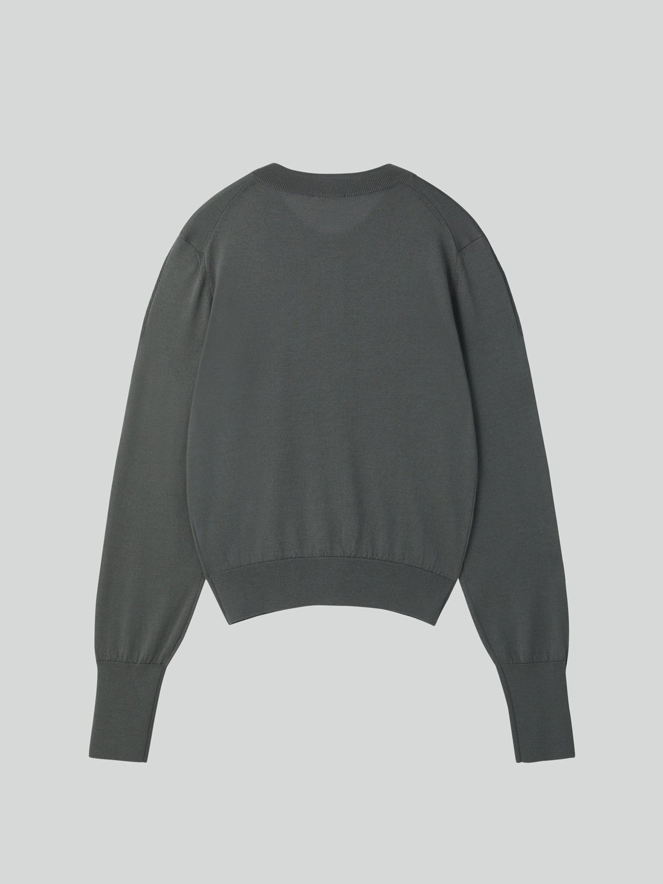 Recto - Silk-Cashmere Knit Cardigan (Midnight Grey) product image 5 | TRAB K-Fashion Australia