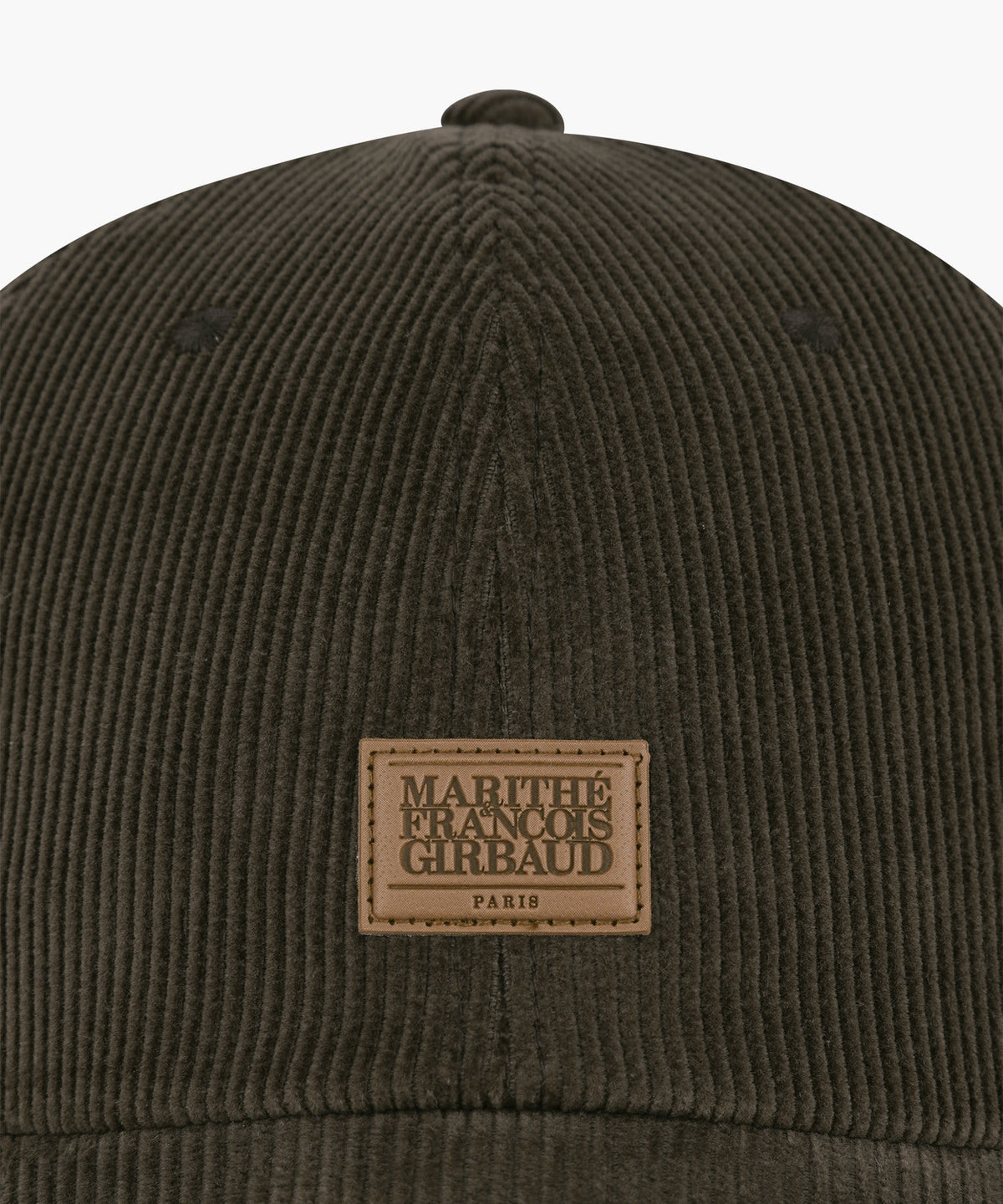 Marithe & Francois Girbaud - Corduroy Micro Classic Logo Patch Covered Cap (Brown) product image 3 | TRAB K-Fashion Australia