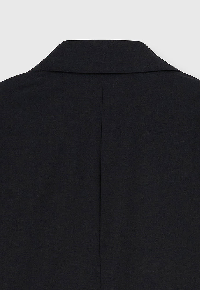 Tonywack - Tropical Wool Relaxed Tailored Jacket (Summer Exclusive) (Black) product image 12 | TRAB K-Fashion Australia