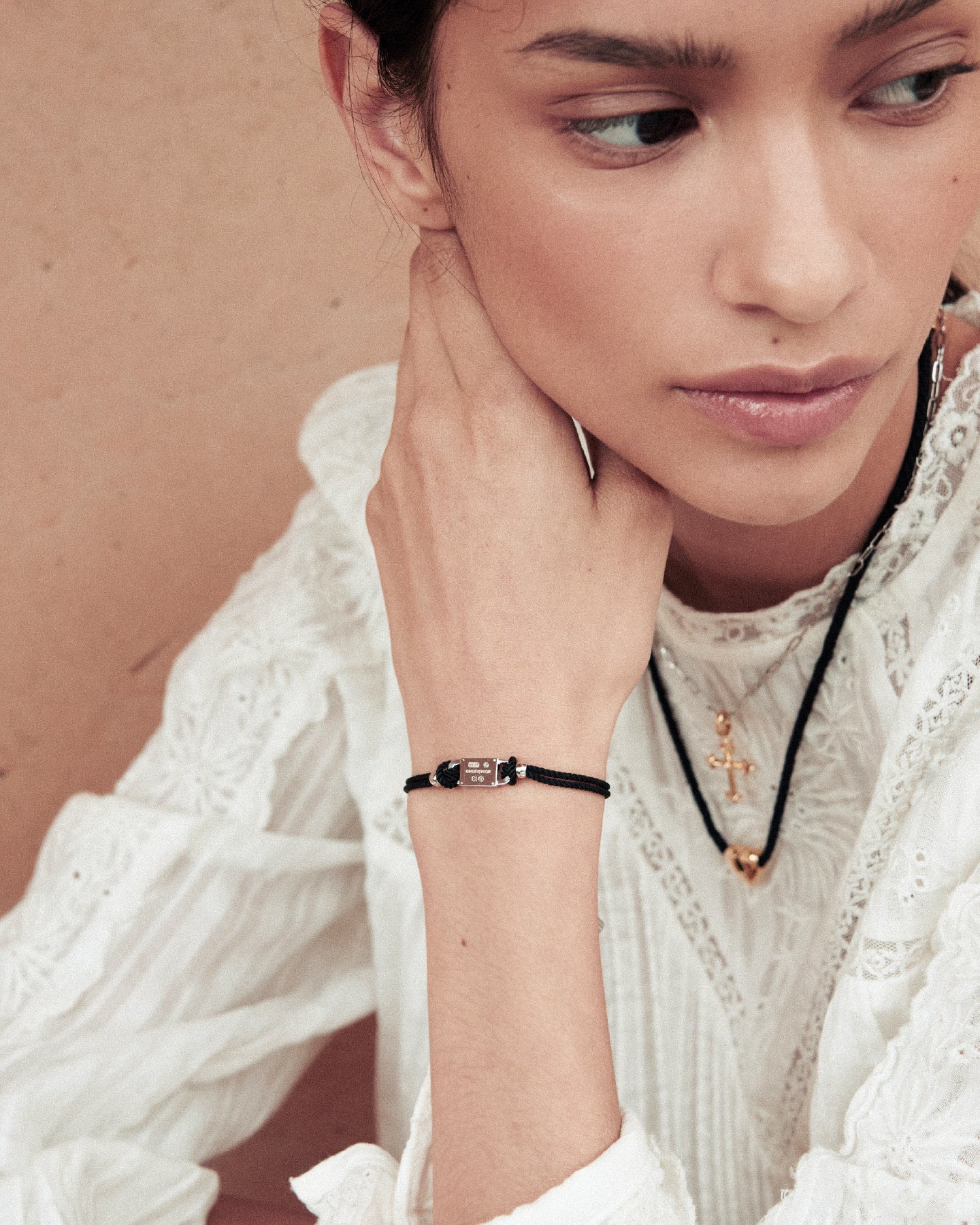 Numbering - Cord Bracelet with Plate #5991 product image 1 | TRAB K-Fashion Australia
