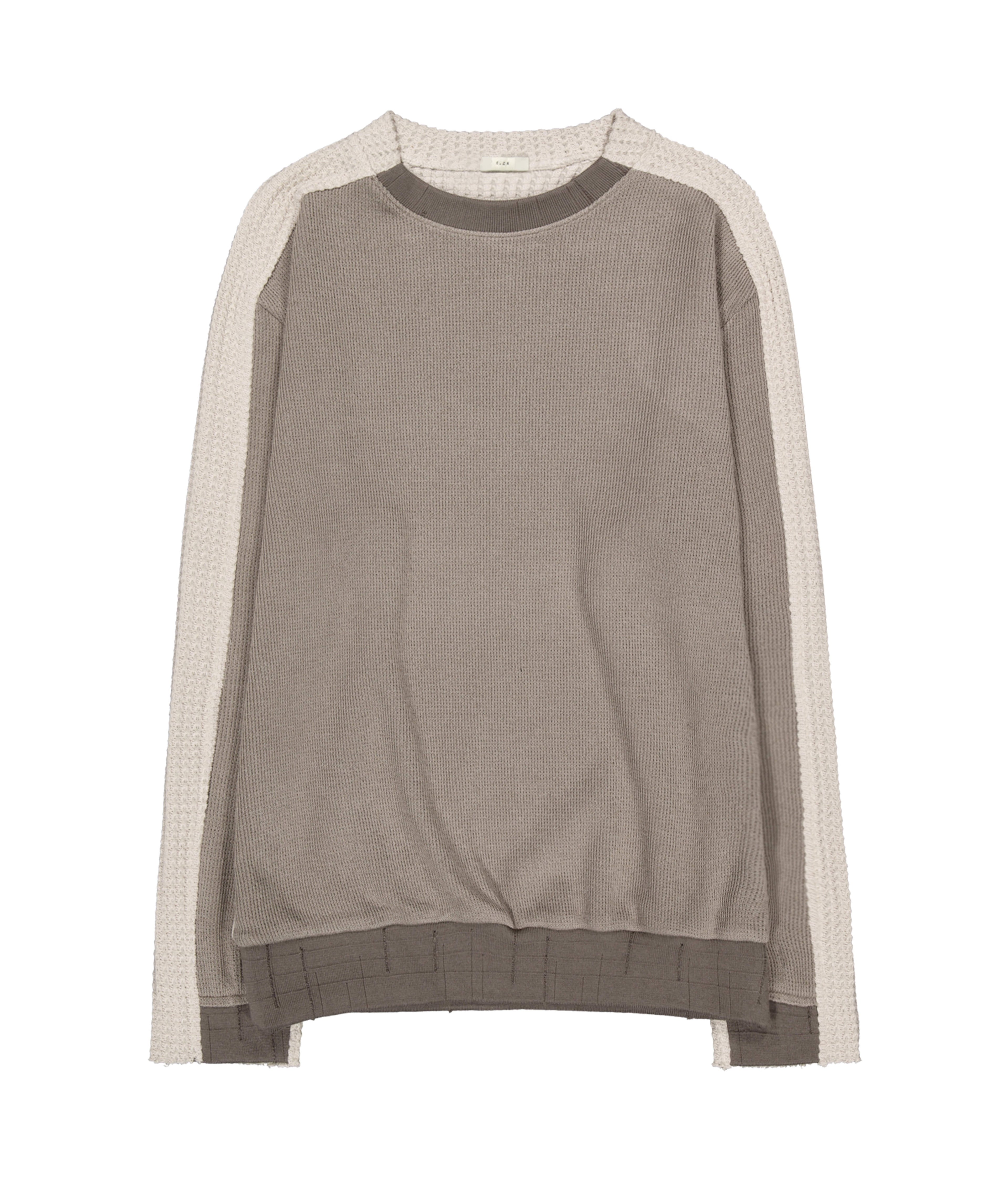 XLIM - Ep.8 01 Knit (Dusty Grey / Light Brown) product image 5 | TRAB K-Fashion Australia