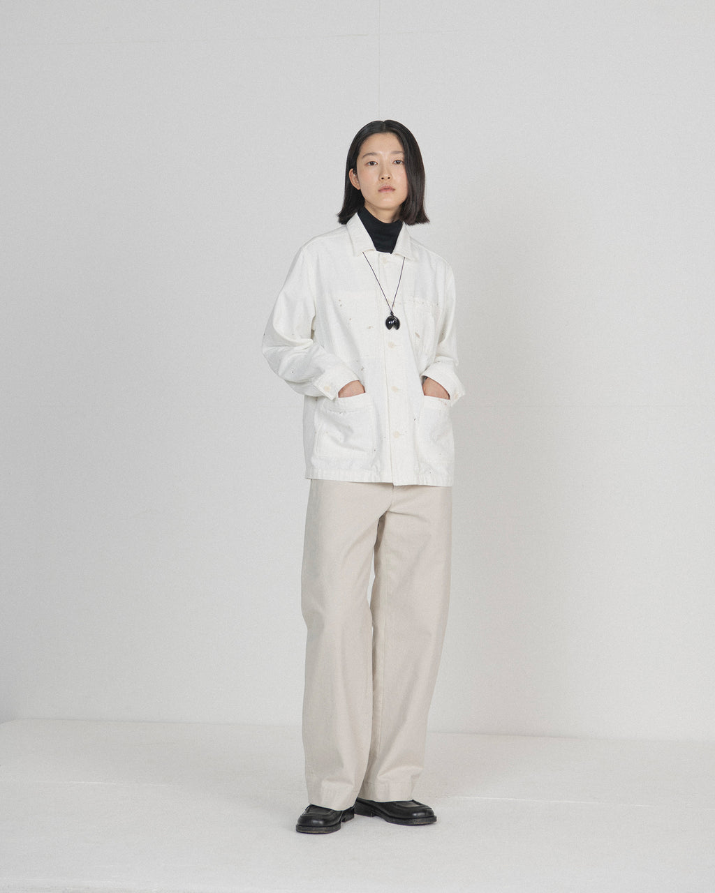Brownyard - French Work Jacket (Ivory) product image 2 | TRAB K-Fashion Australia