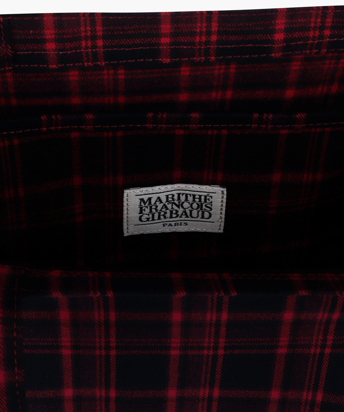 Marithe & Francois Girbaud - Classic Logo Check Eco Bag (Red) product image 4 | TRAB K-Fashion Australia