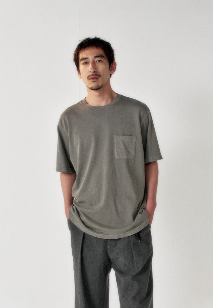 Art if acts - Garment Dyed Slub Pocket T-Shirt (Cliff) product image 1 | TRAB K-Fashion Australia