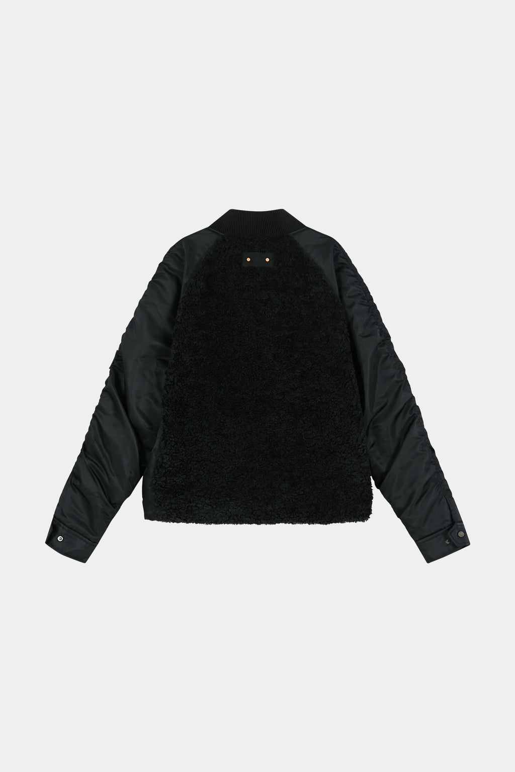 Andersson Bell - Fur Nylon Raglan Bomber Jacket (black) (Black) product image 12 | TRAB K-Fashion Australia
