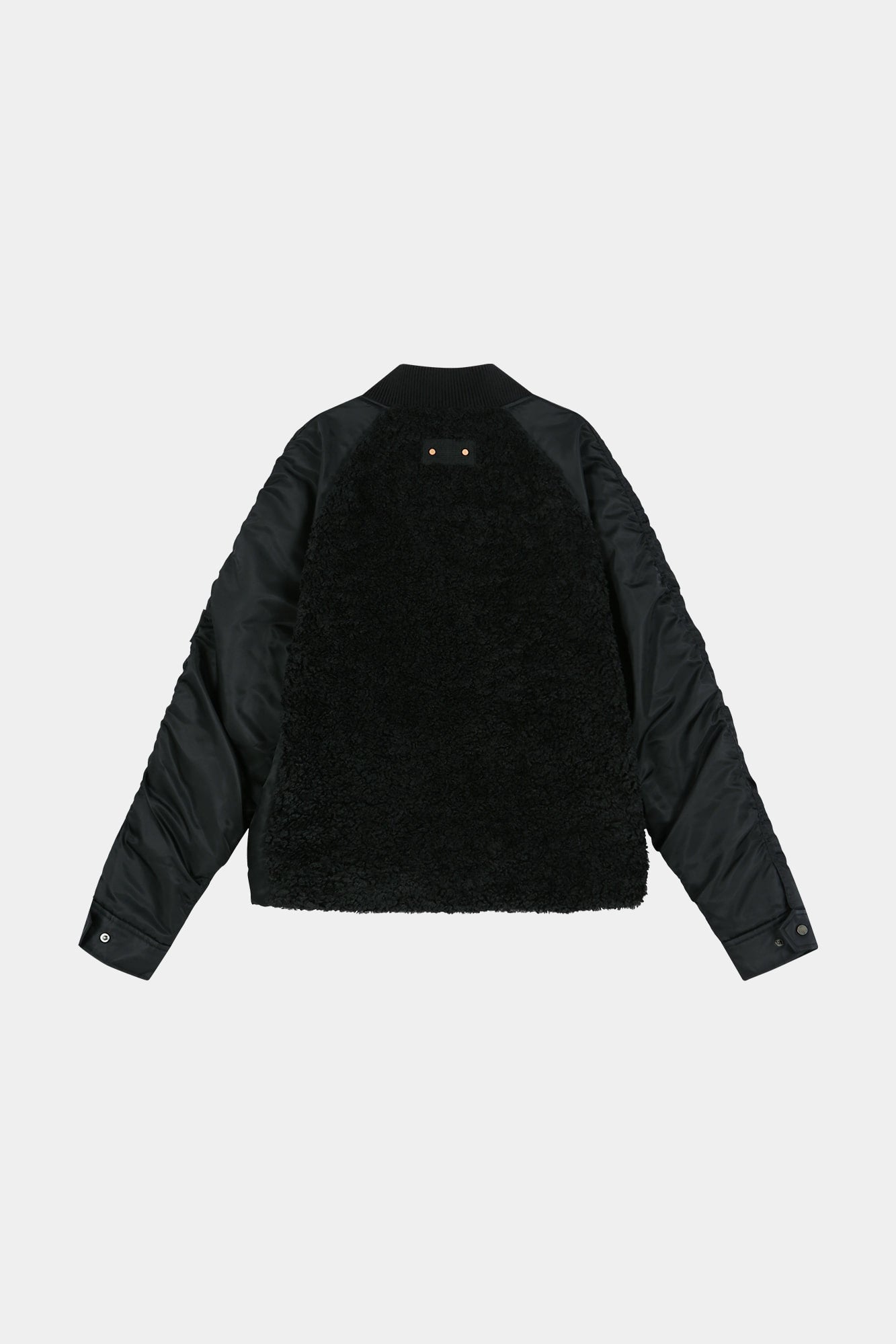Andersson Bell - Fur Nylon Raglan Bomber Jacket (black) (Black) product image 12 | TRAB K-Fashion Australia