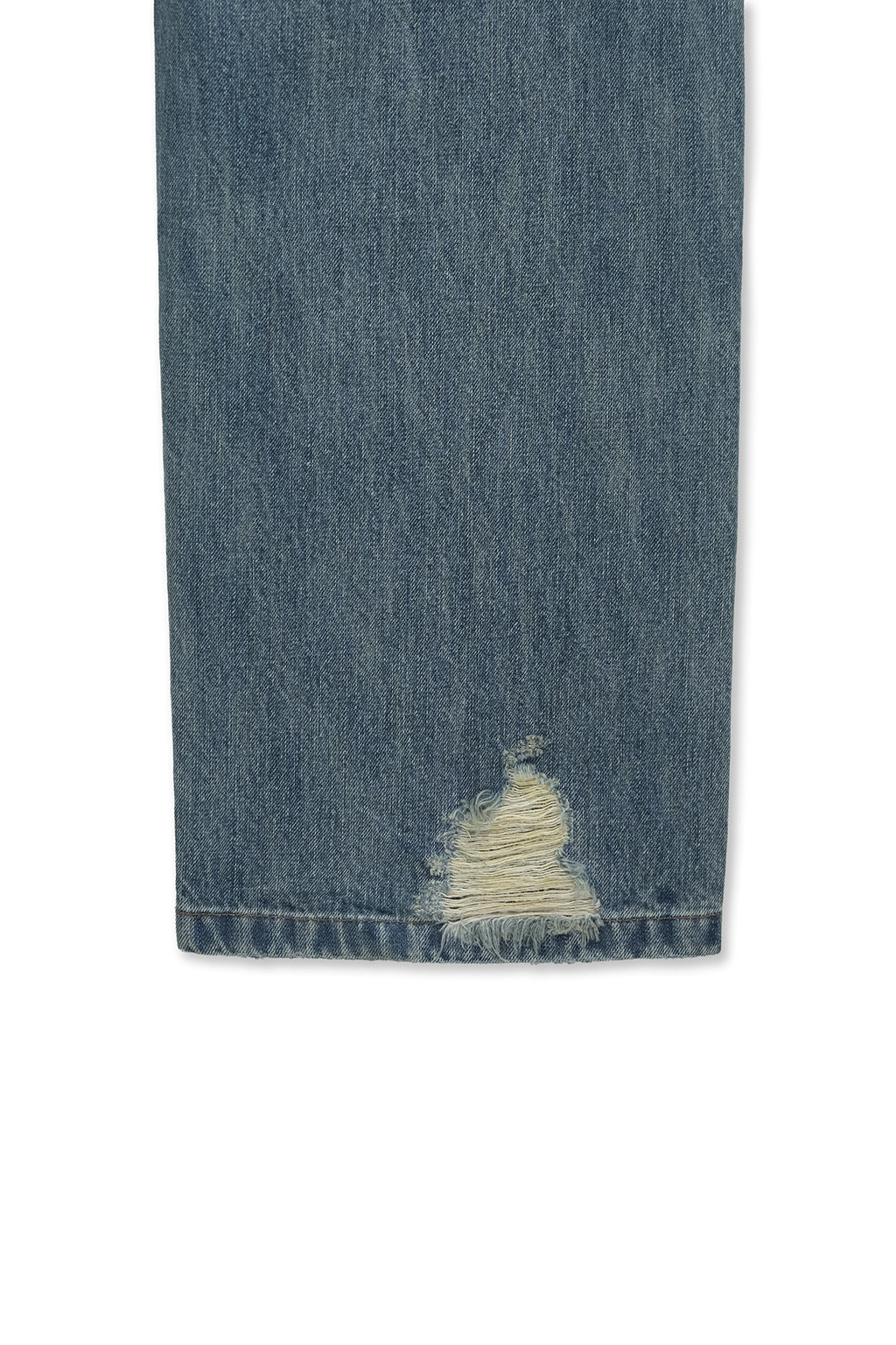 Matin Kim - Vintage Washed Double Knee Denim Pants (Blue) product image 4 | TRAB K-Fashion Australia