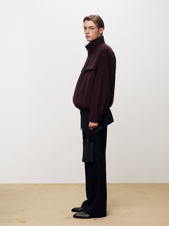 Tonywack - Wool And Cashmere Utility Blouson (Burgundy) product image 3 | TRAB K-Fashion Australia
