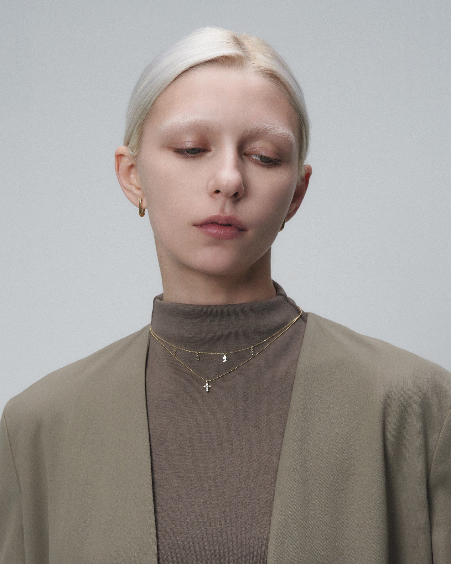 Numbering - Mini Chain Link  Earrings #7352 product image 3 | TRAB K-Fashion Australia