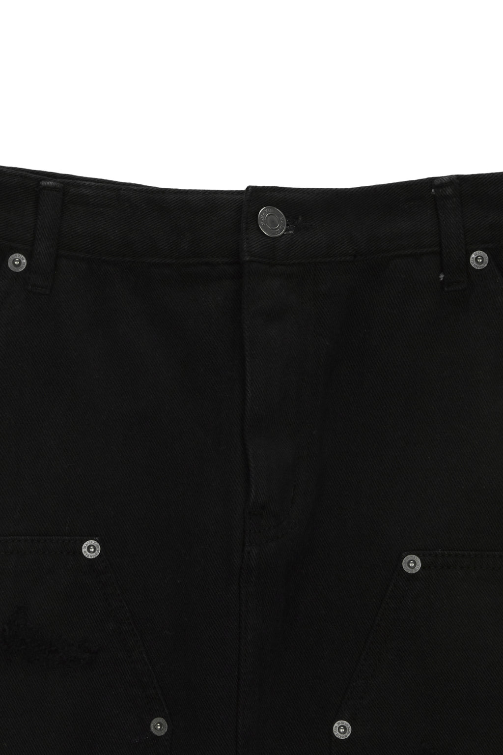 Matin Kim - Unbalance Damage Denim Skirt (Black) product image 3 | TRAB K-Fashion Australia