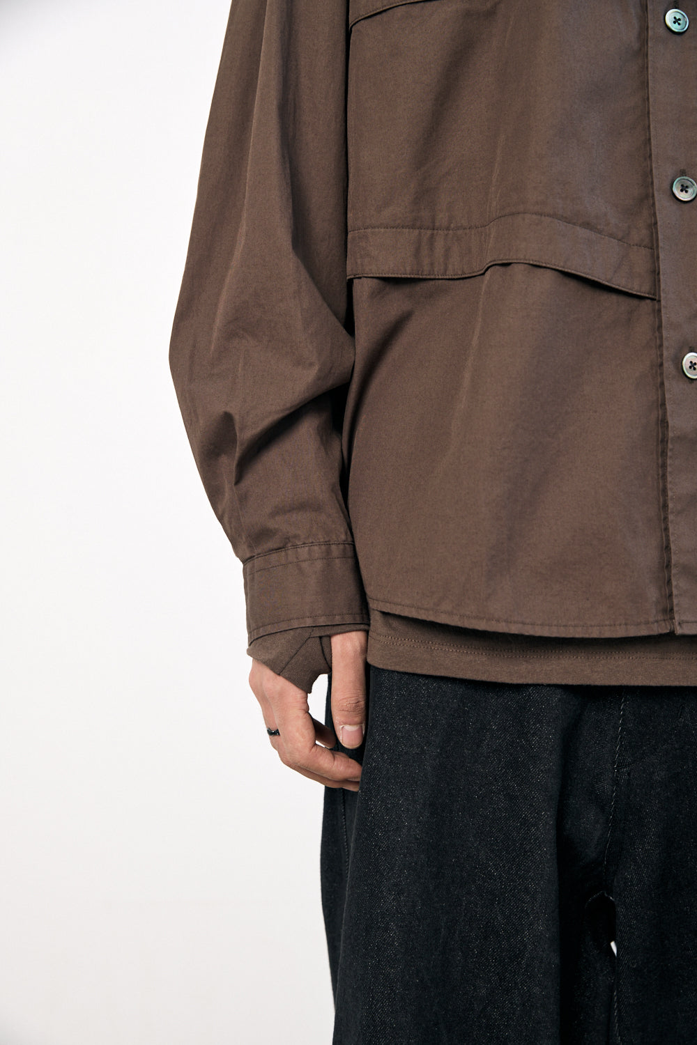 Hatchingroom - Bone Shirt Washed Dark (Brown) product image 13 | TRAB K-Fashion Australia