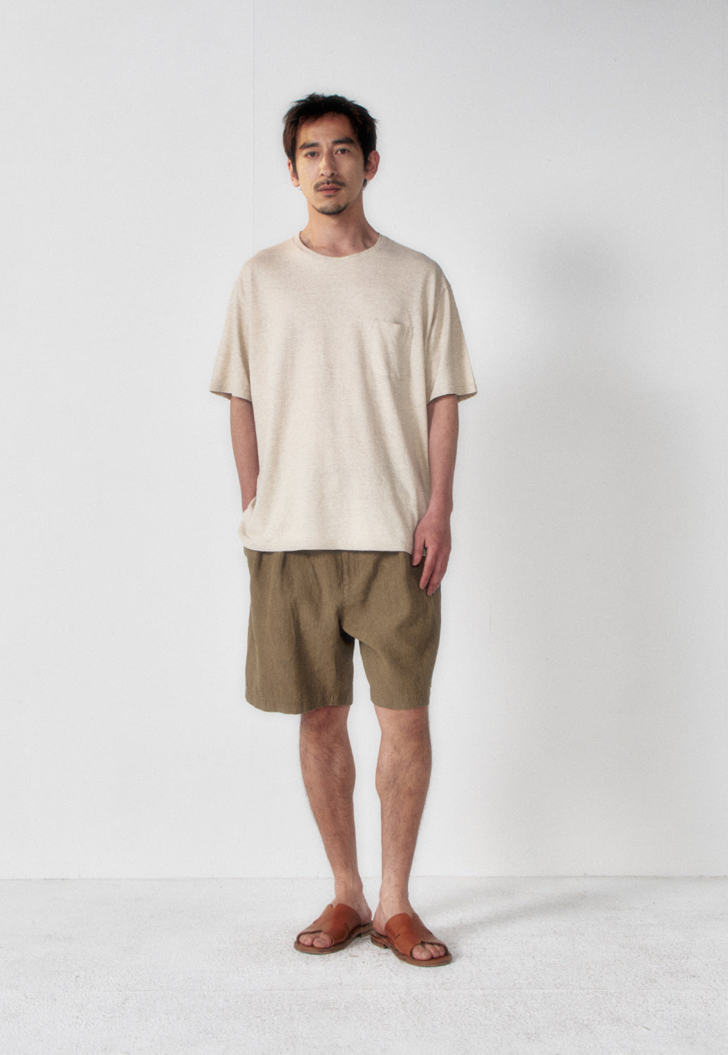 Art if acts - Linen Pocket Tee (Oatmeal) product image 3 | TRAB K-Fashion Australia