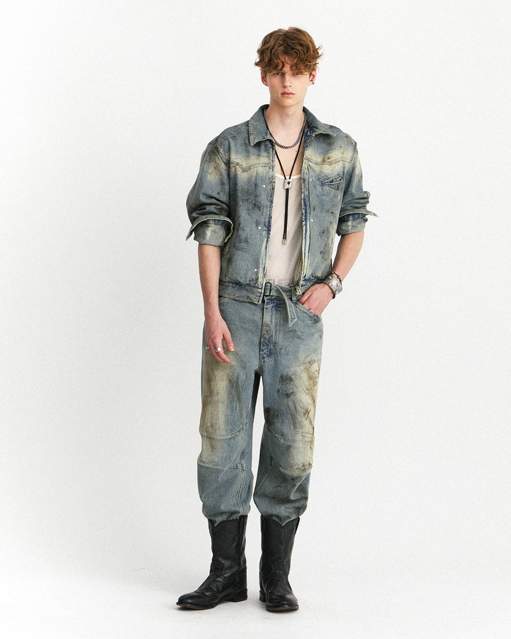 Eastlogue - Western Trucker Jacket (Dust Indigo) product image 1 | TRAB K-Fashion Australia